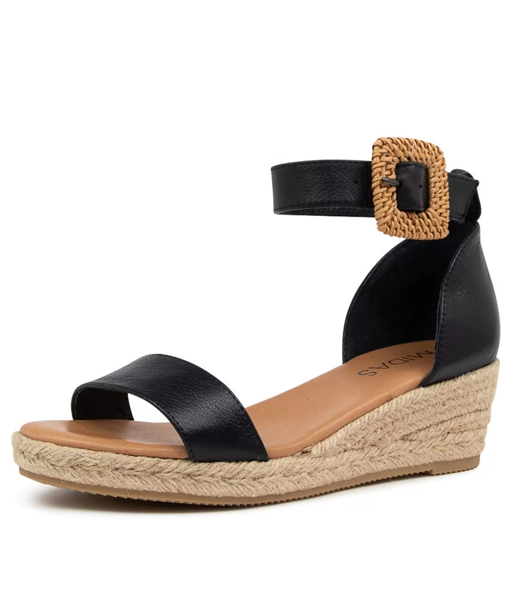 Online Midas Shoes Sprung Navy Leather