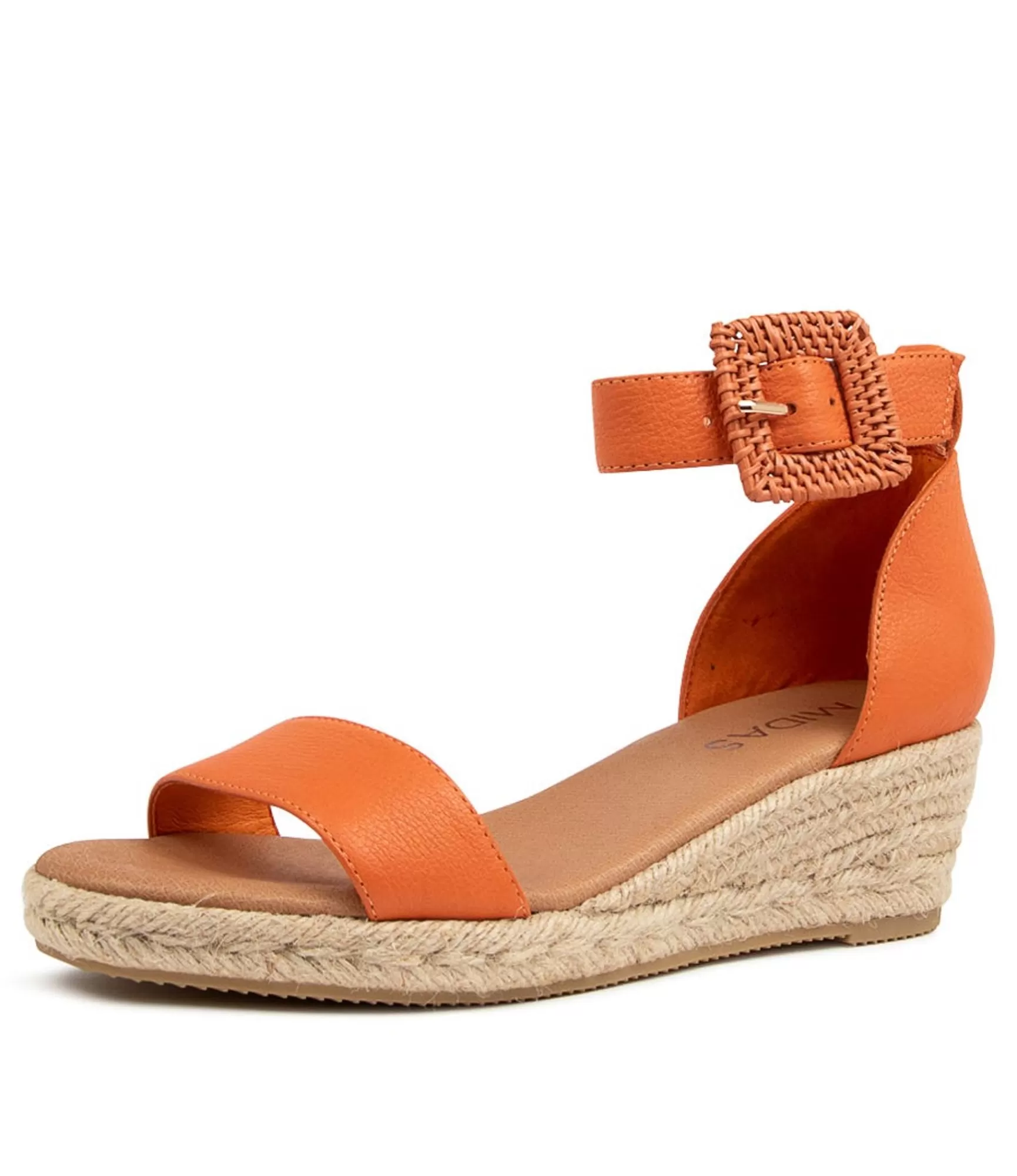 Shop Midas Shoes Sprung Orange Leather