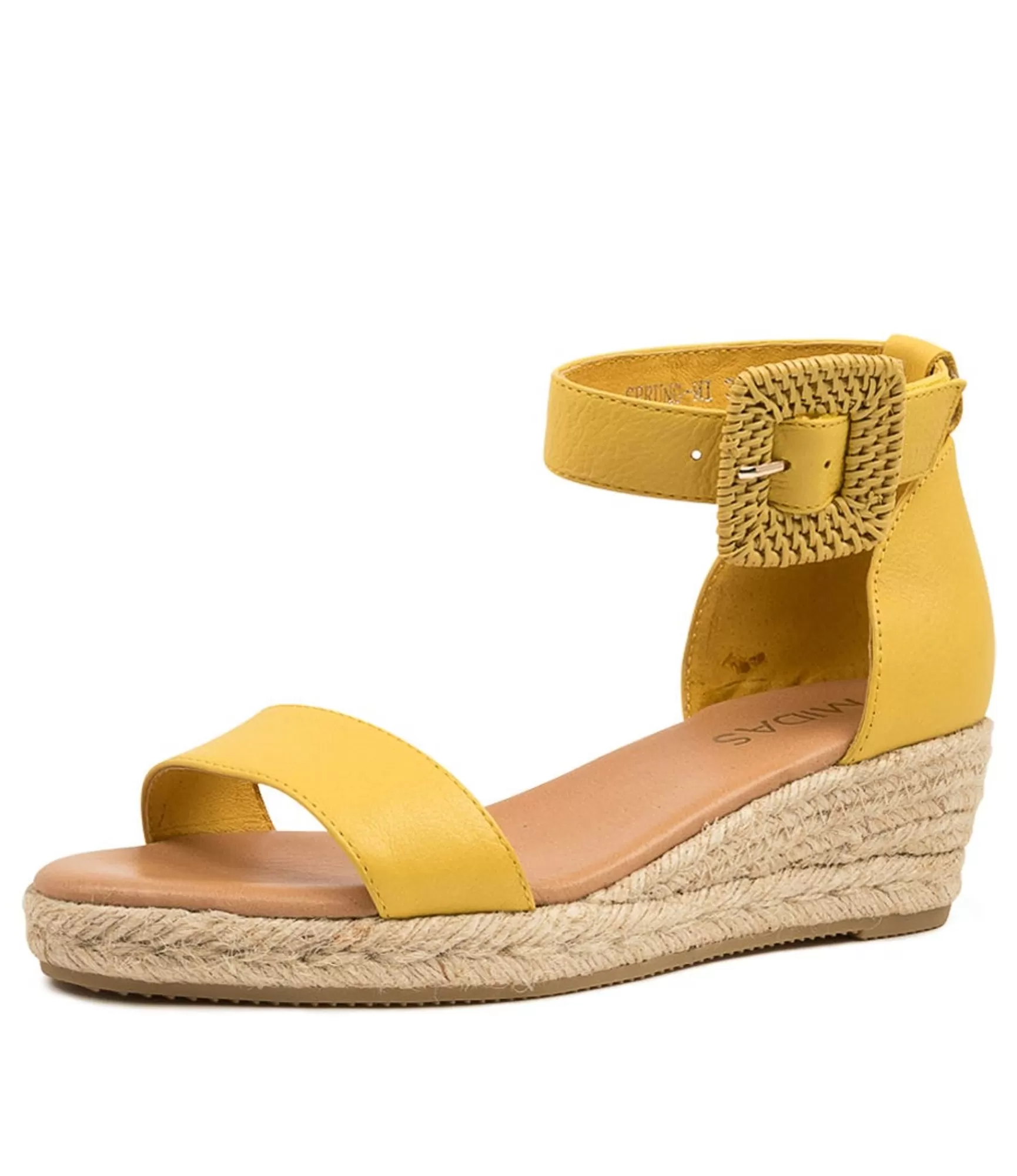 Cheap Midas Shoes Sprung Yellow Leather