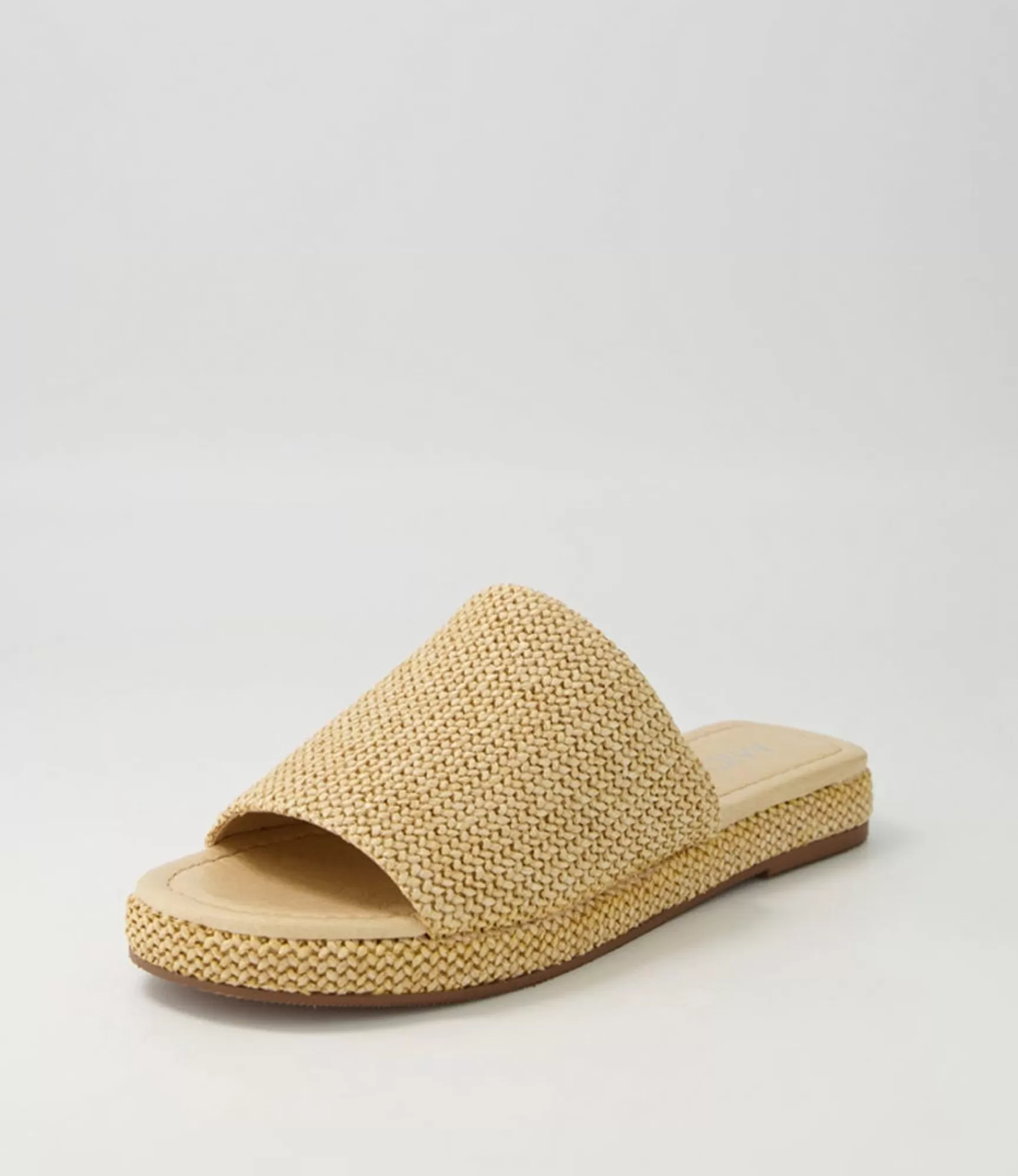 Discount Midas Shoes Stance Caramel Woven Syn Raffia Slides