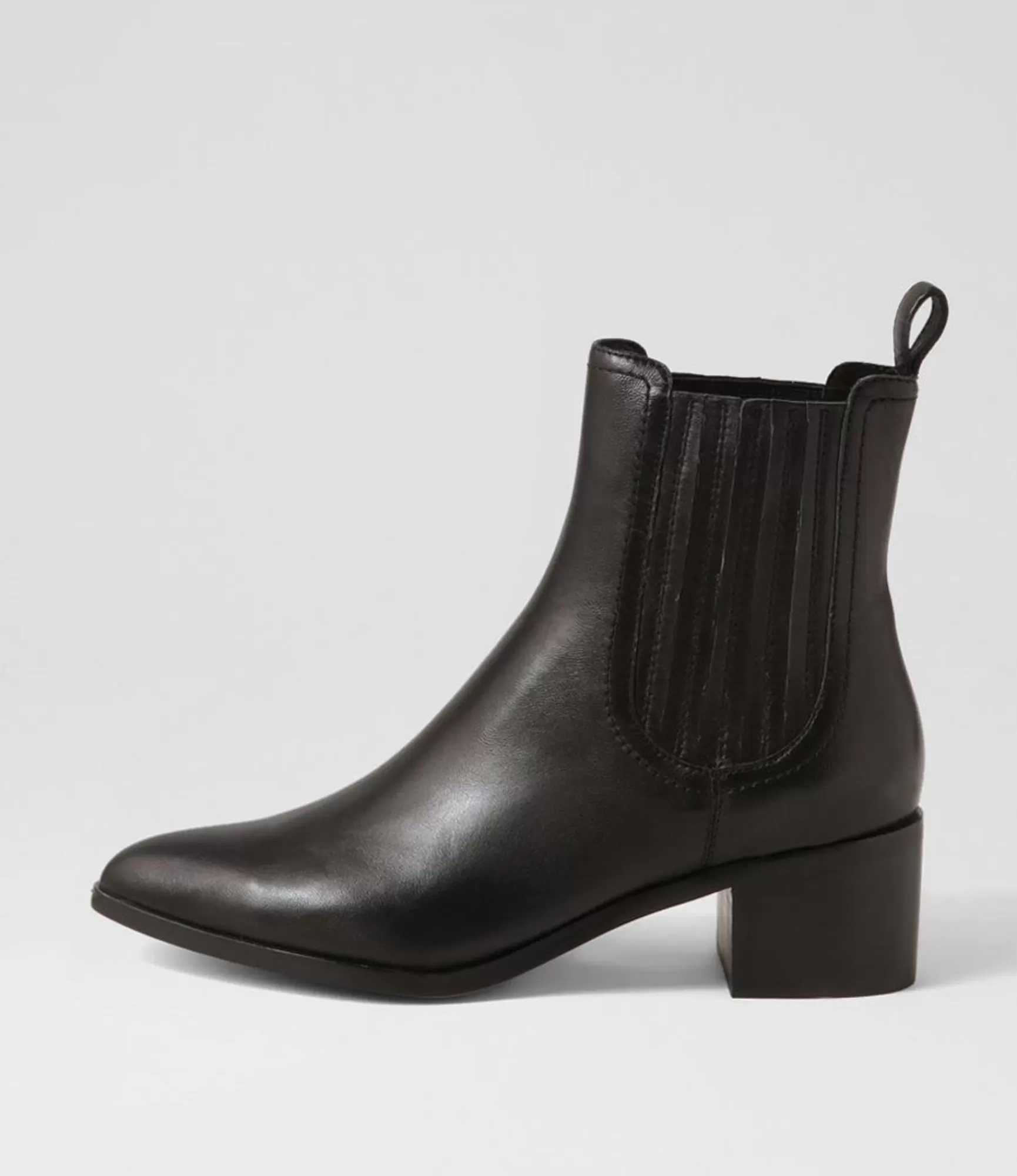 Cheap Midas Shoes Syma Black Leather Chelsea Boots