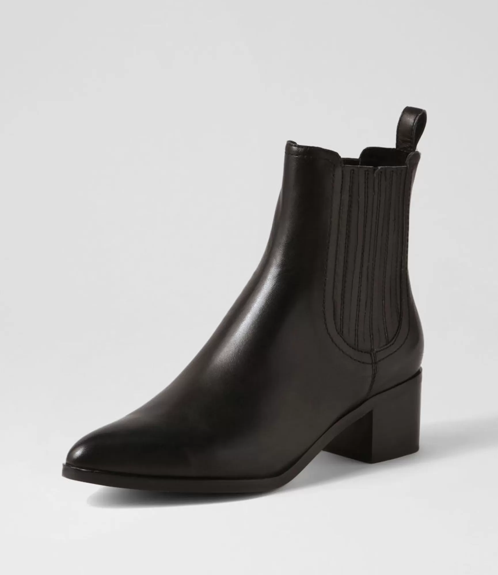 Cheap Midas Shoes Syma Black Leather Chelsea Boots