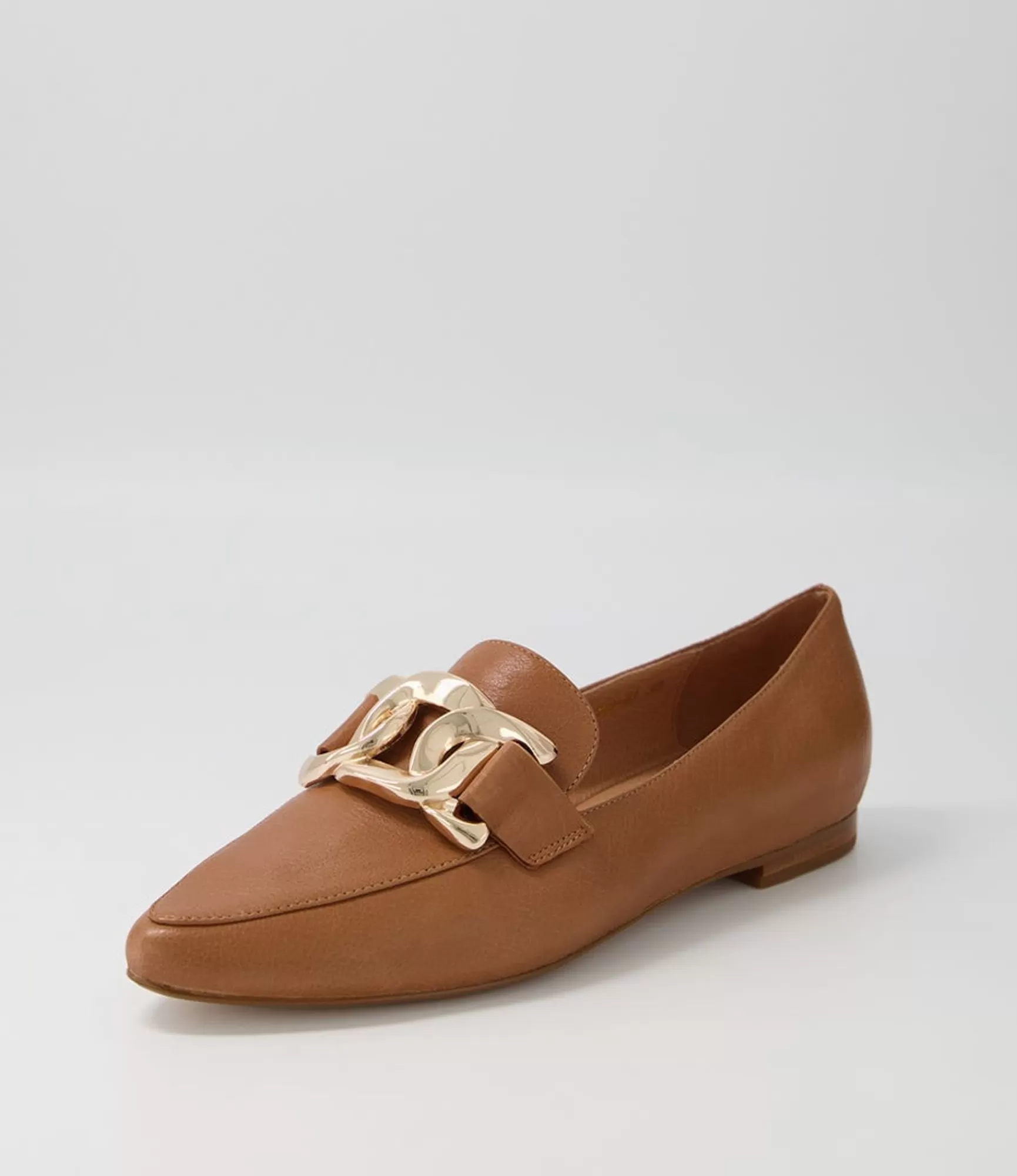 Best Midas Shoes Symona Dark Tan Leather Loafers