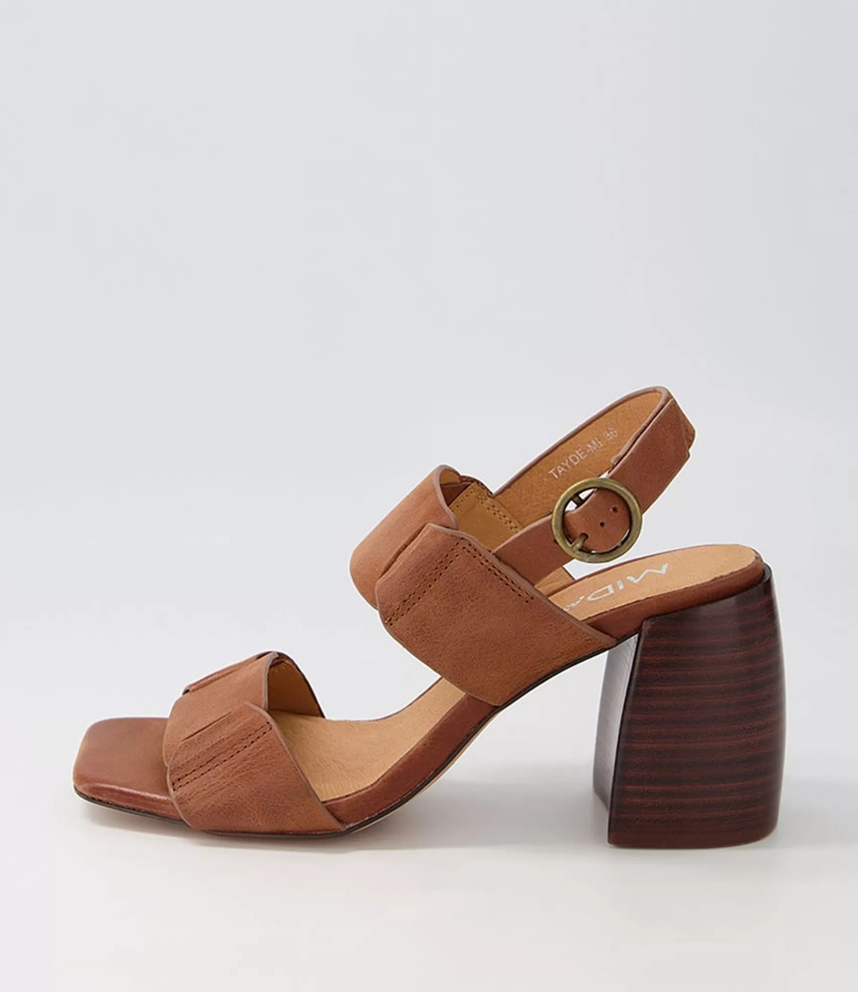 Fashion Midas Shoes Tayde Chestnut Choc Leather Sandals