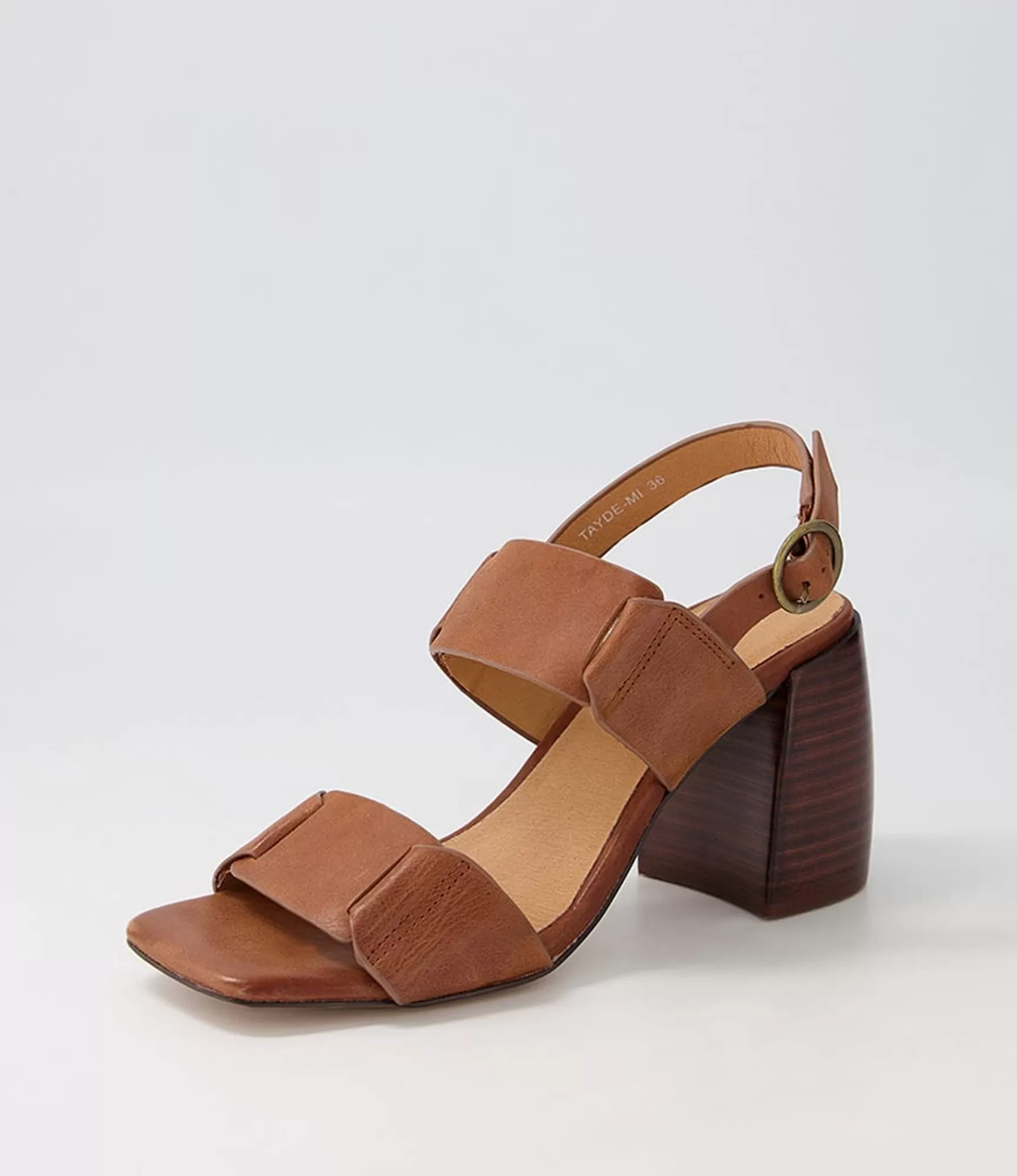 Fashion Midas Shoes Tayde Chestnut Choc Leather Sandals