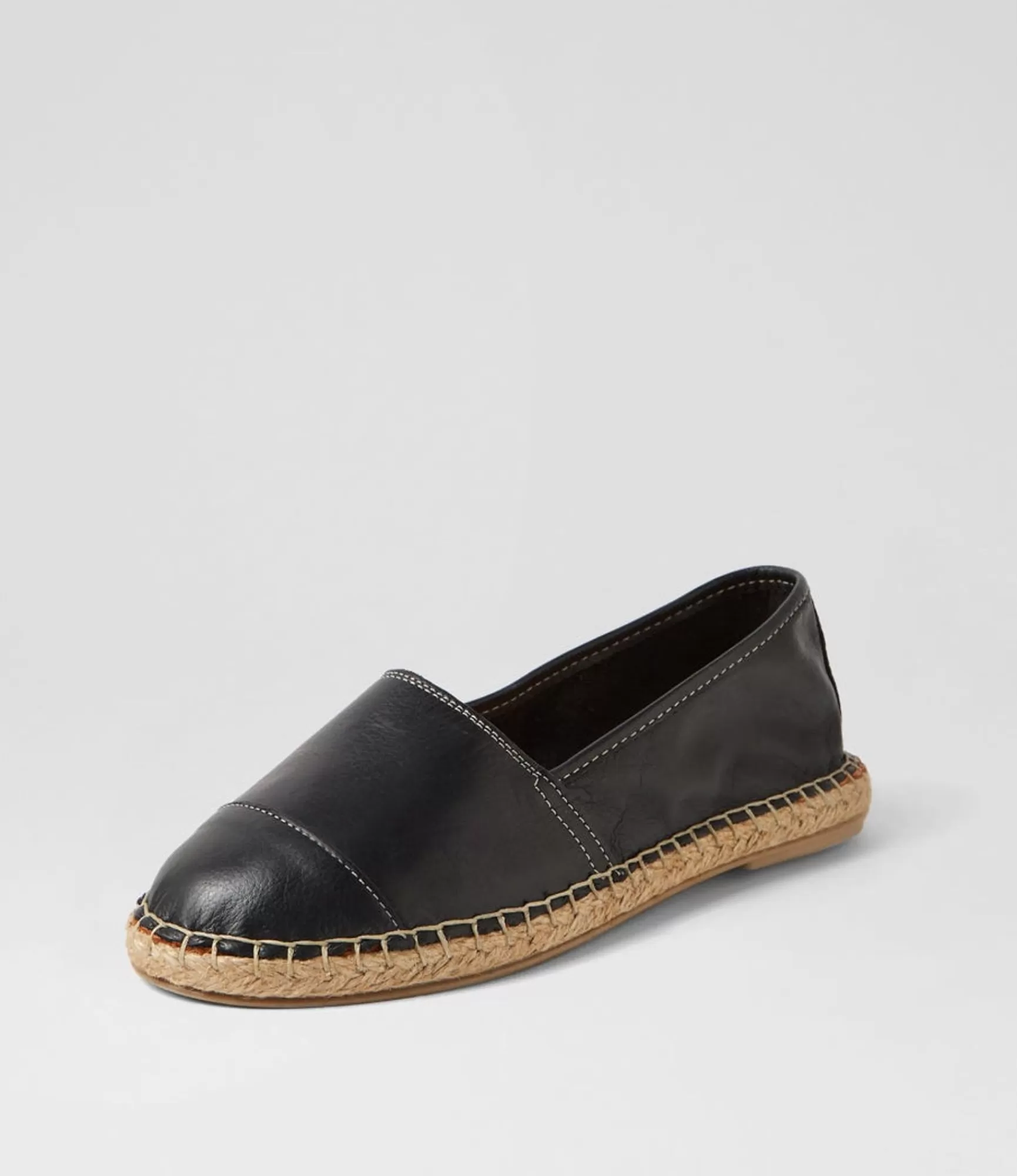 Cheap Midas Shoes Tellars Black Leather Flat Shoes