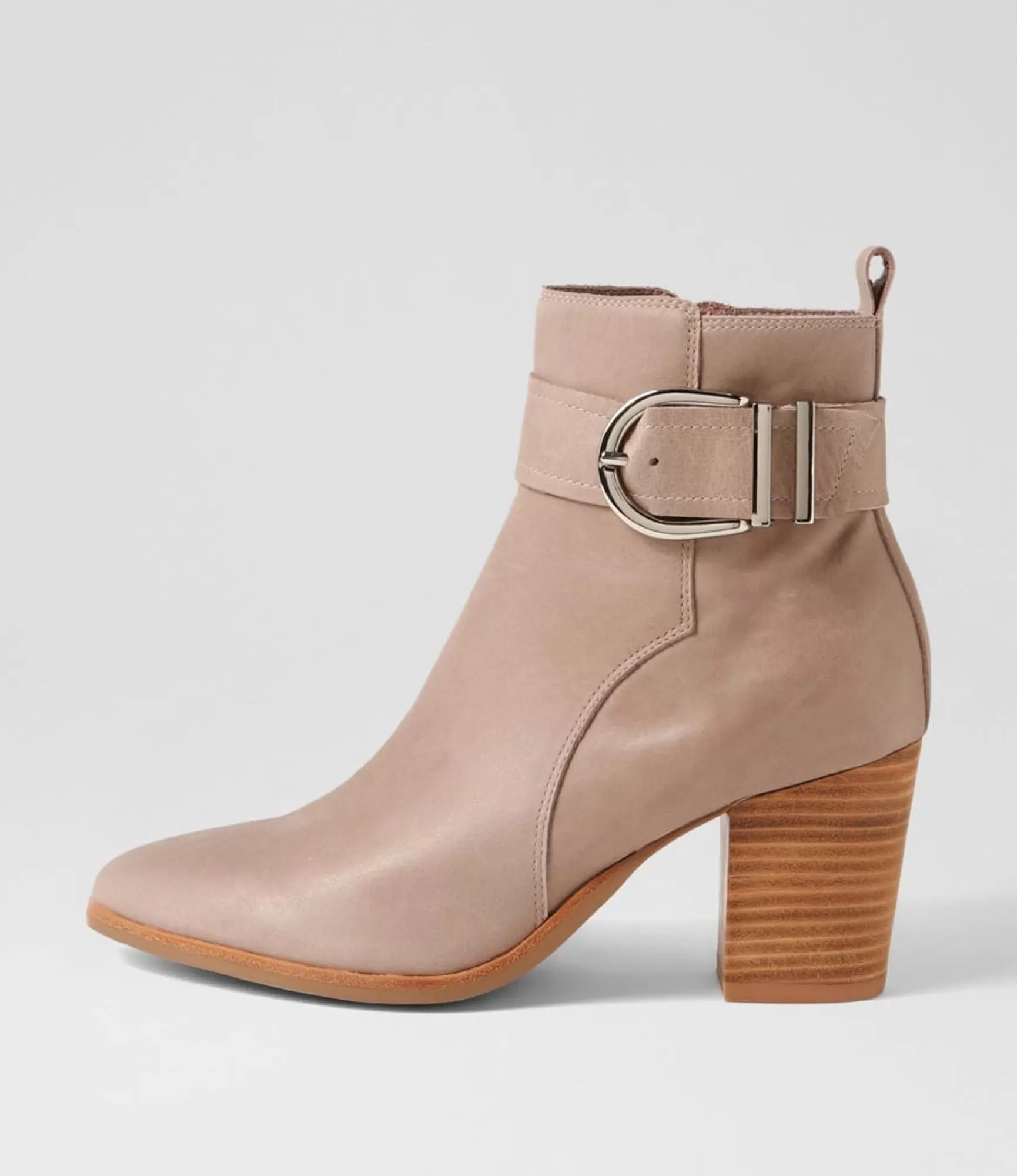 Cheap Midas Shoes Tenae Smoke Leather Ankle Boots