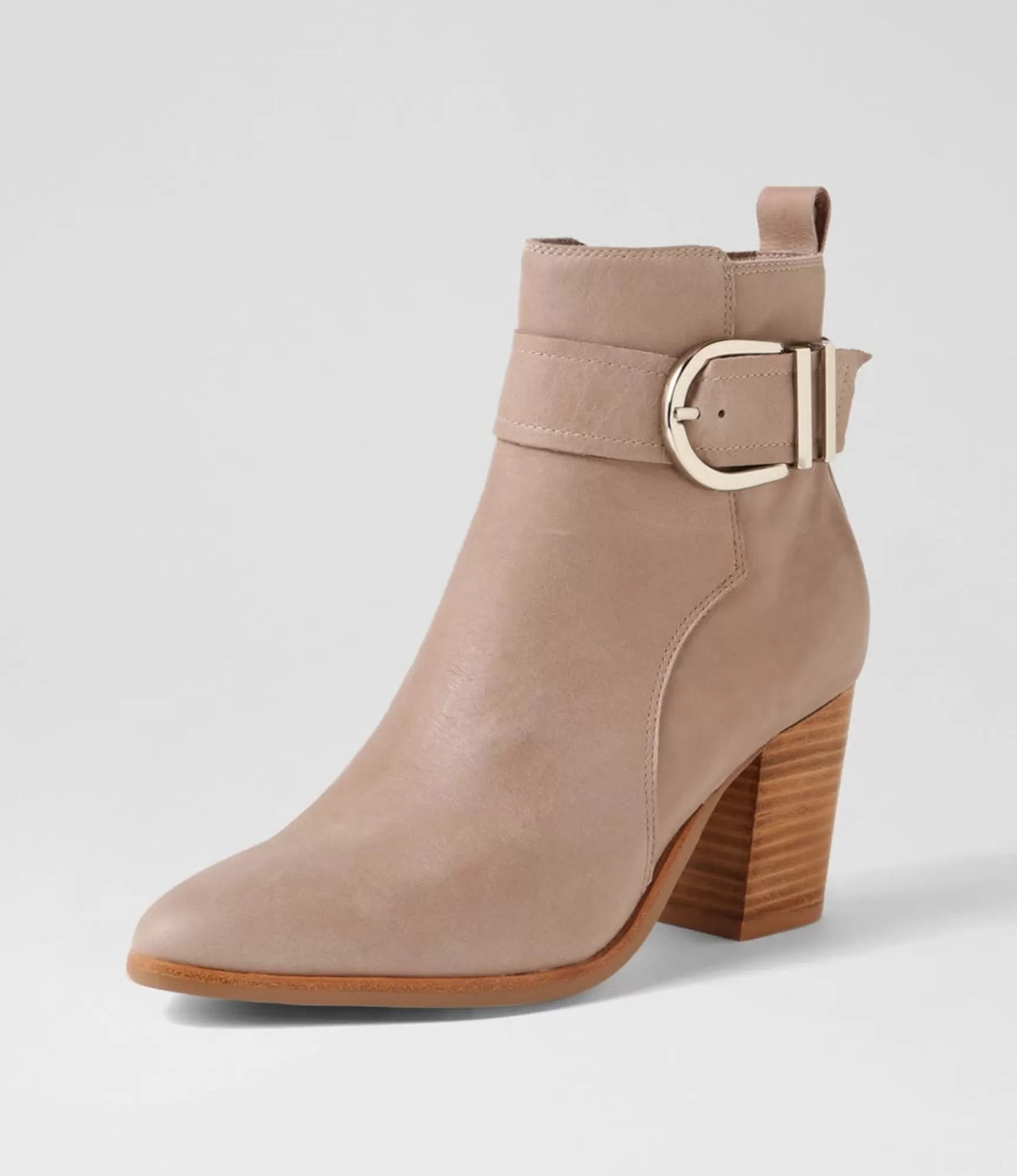 Cheap Midas Shoes Tenae Smoke Leather Ankle Boots