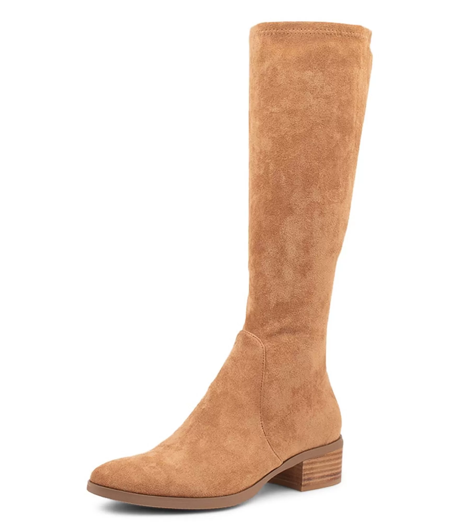 Best Sale Midas Shoes Tenley Camel Stretch Microsuede Knee High Boots