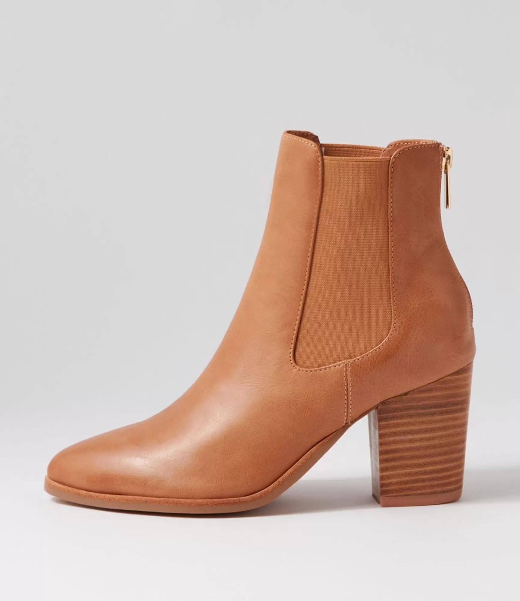 New Midas Shoes Terto Tan Leather Chelsea Boots