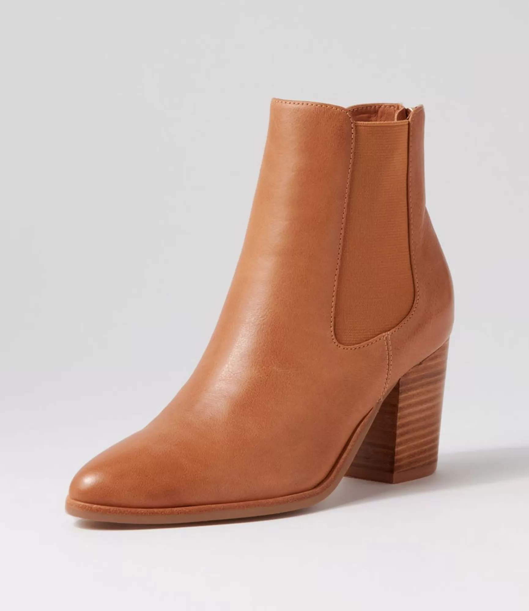 New Midas Shoes Terto Tan Leather Chelsea Boots