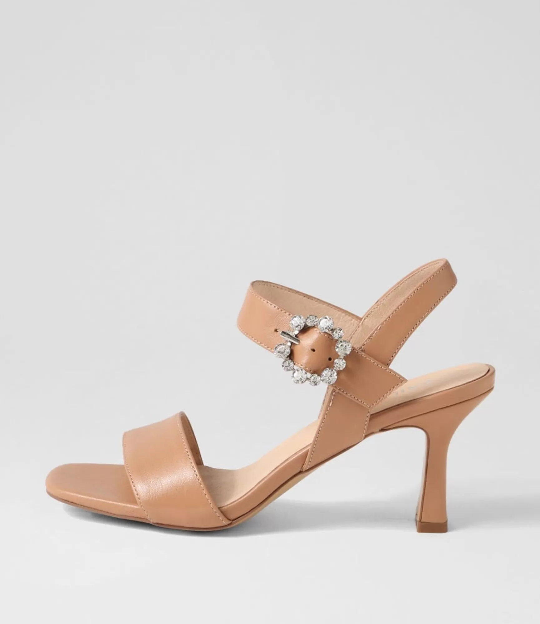 Outlet Midas Shoes Thelmay Nude Leather Sandals
