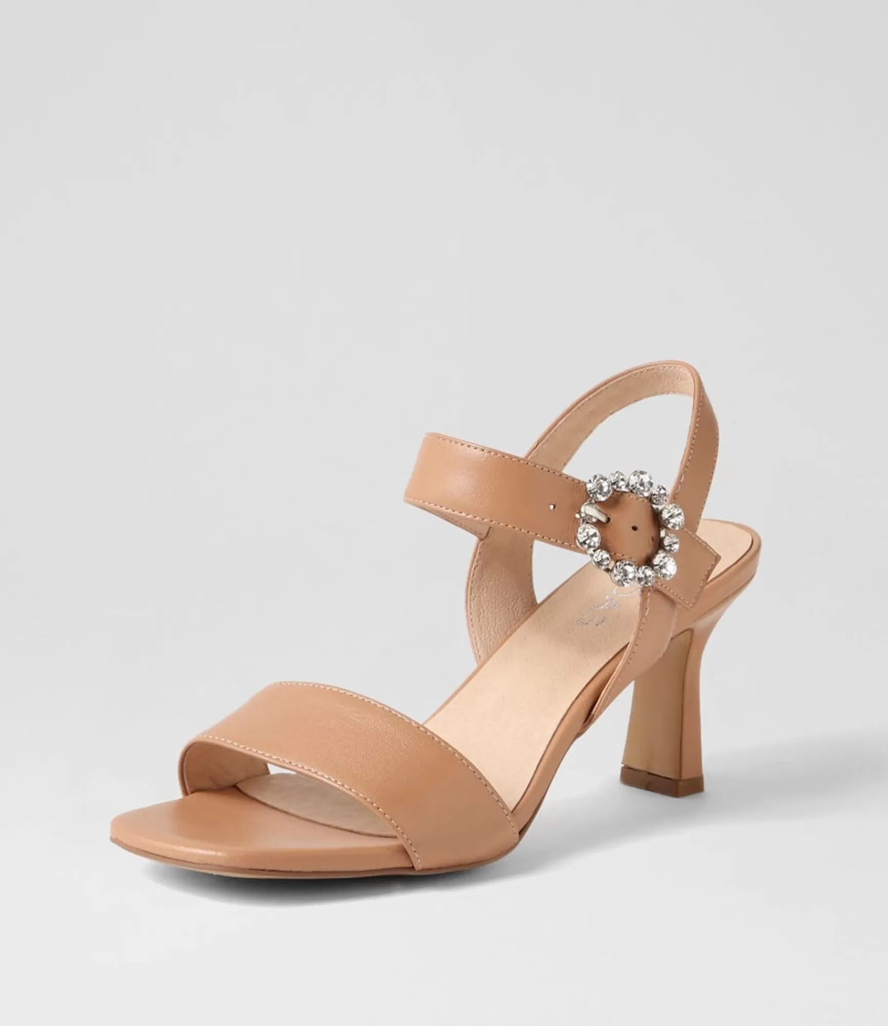 Outlet Midas Shoes Thelmay Nude Leather Sandals