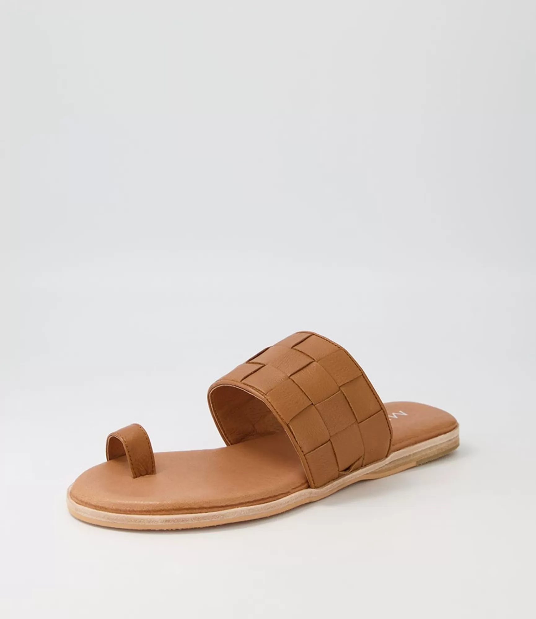 Sale Midas Shoes Tianna Tan Leather Slides