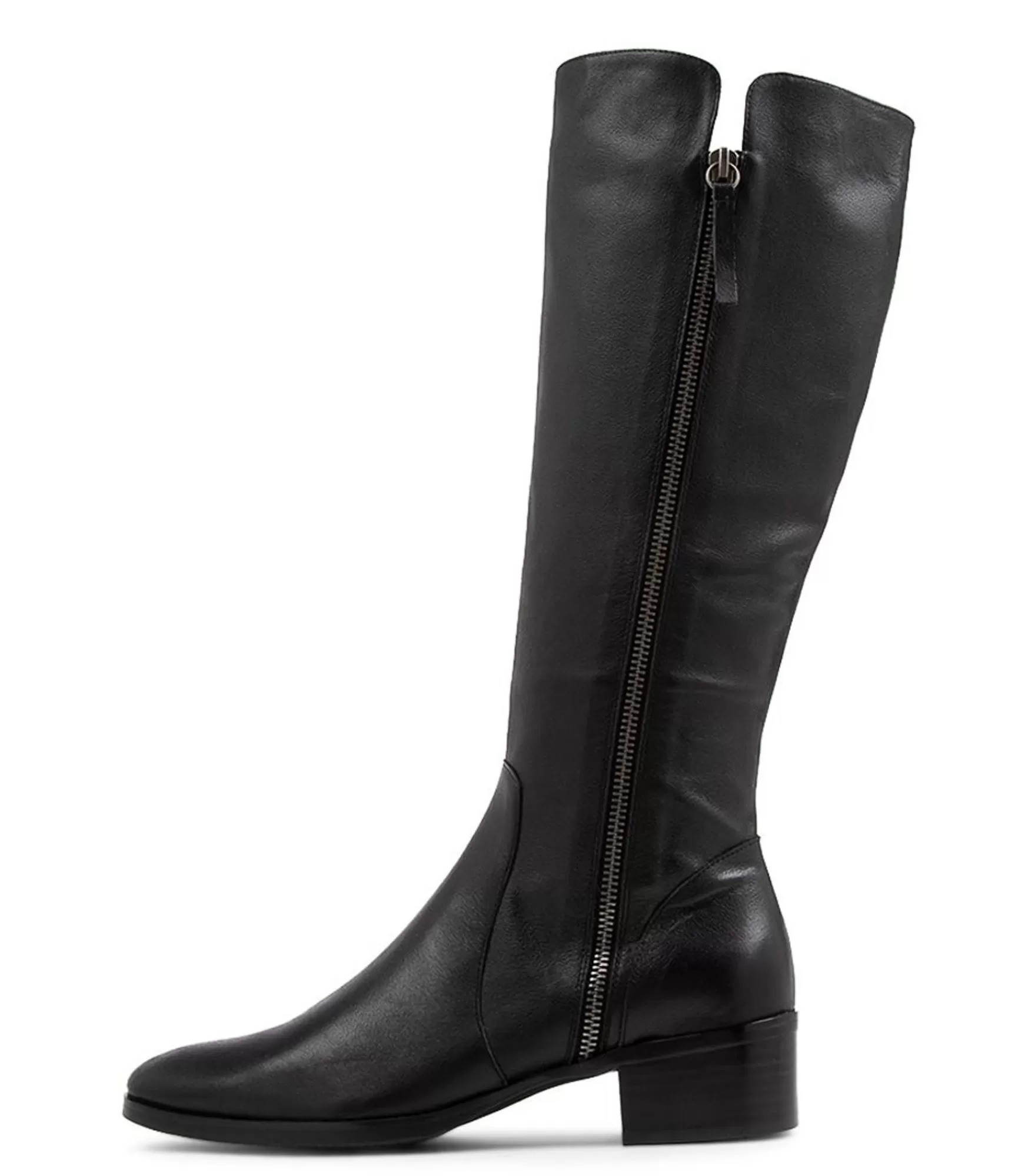 Best Midas Shoes Tieny Black Leather Knee High Boots