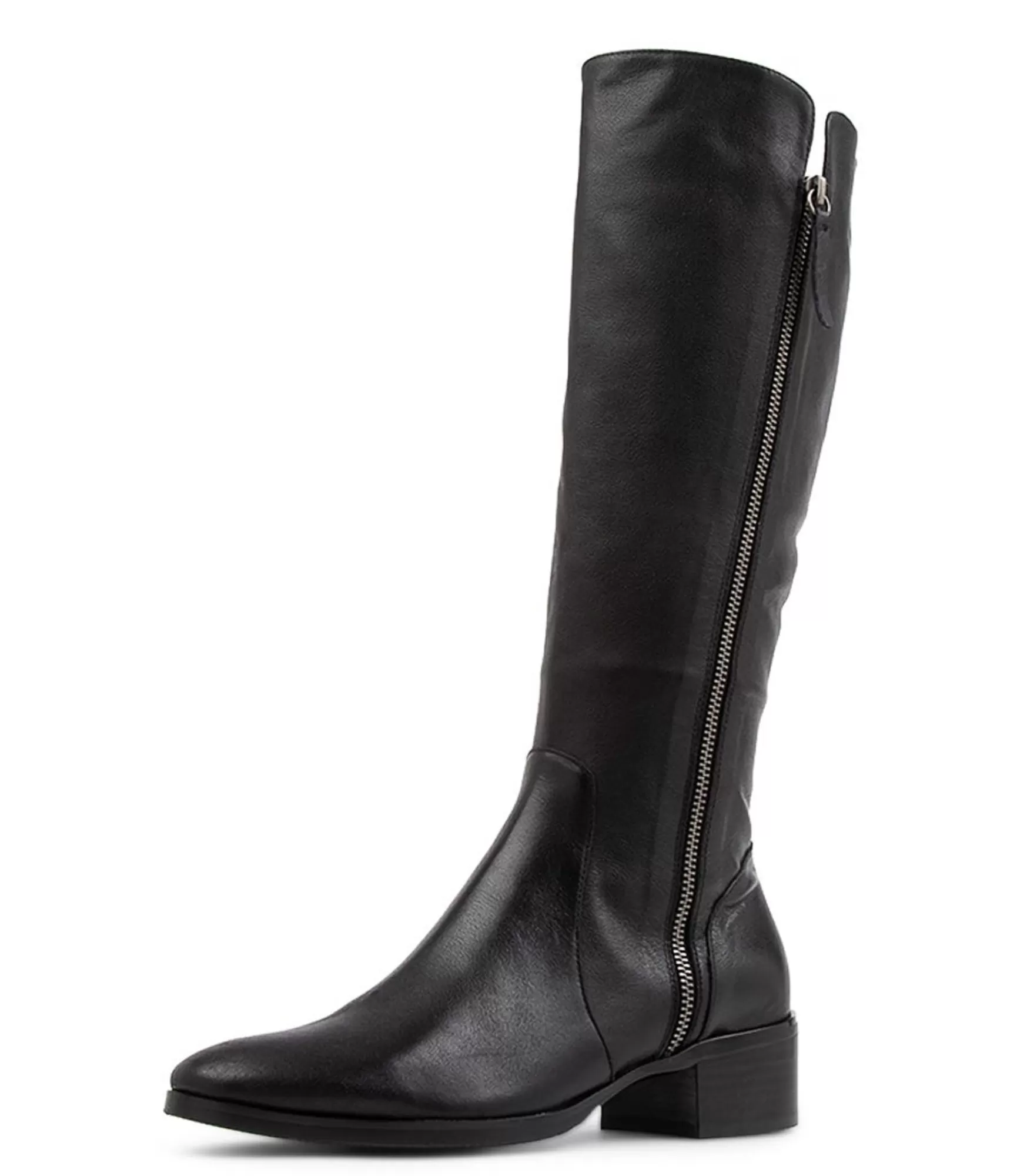 Best Midas Shoes Tieny Black Leather Knee High Boots