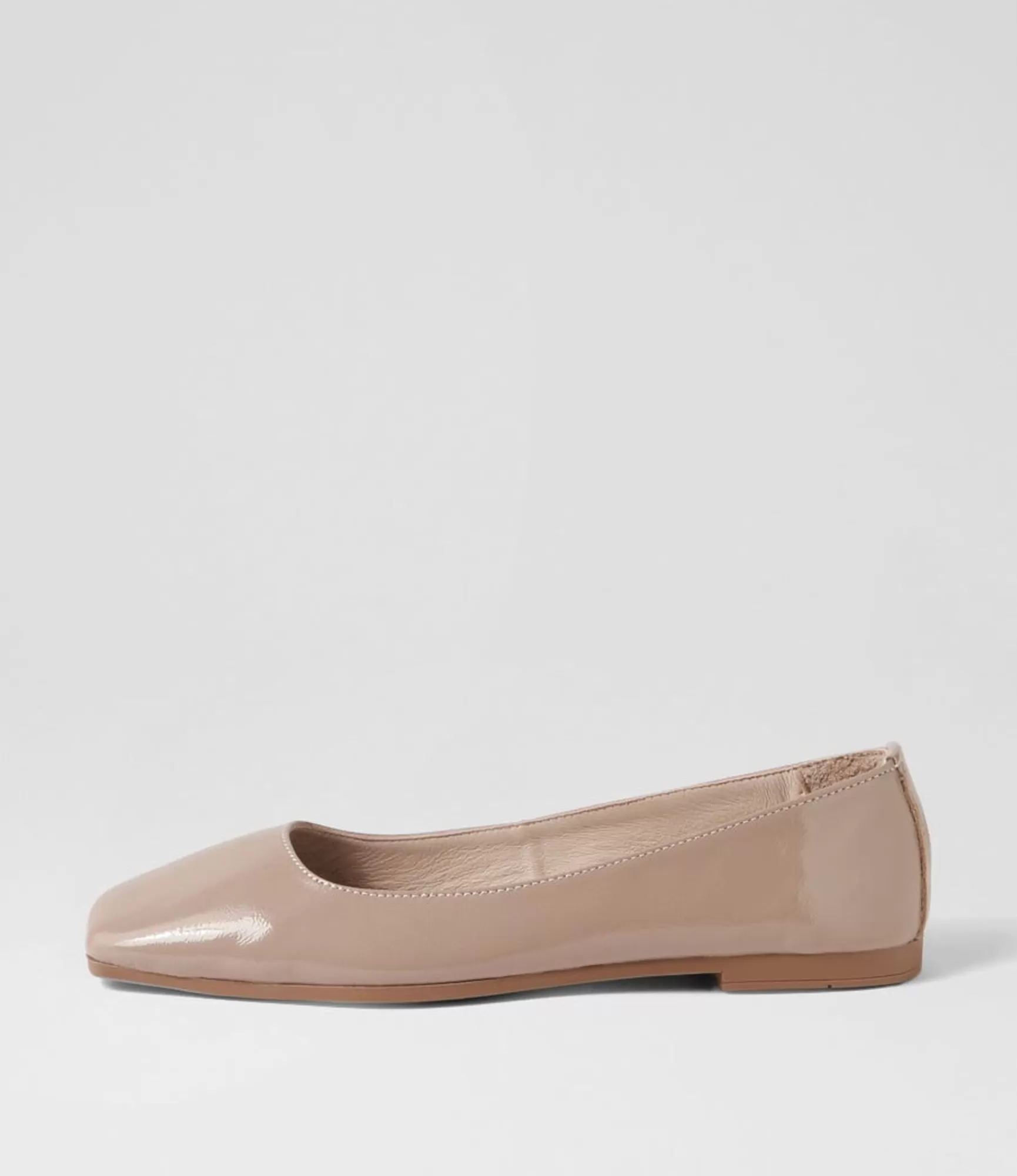 Best Midas Shoes Tinker Dark Nude Patent Leather Ballet Flats