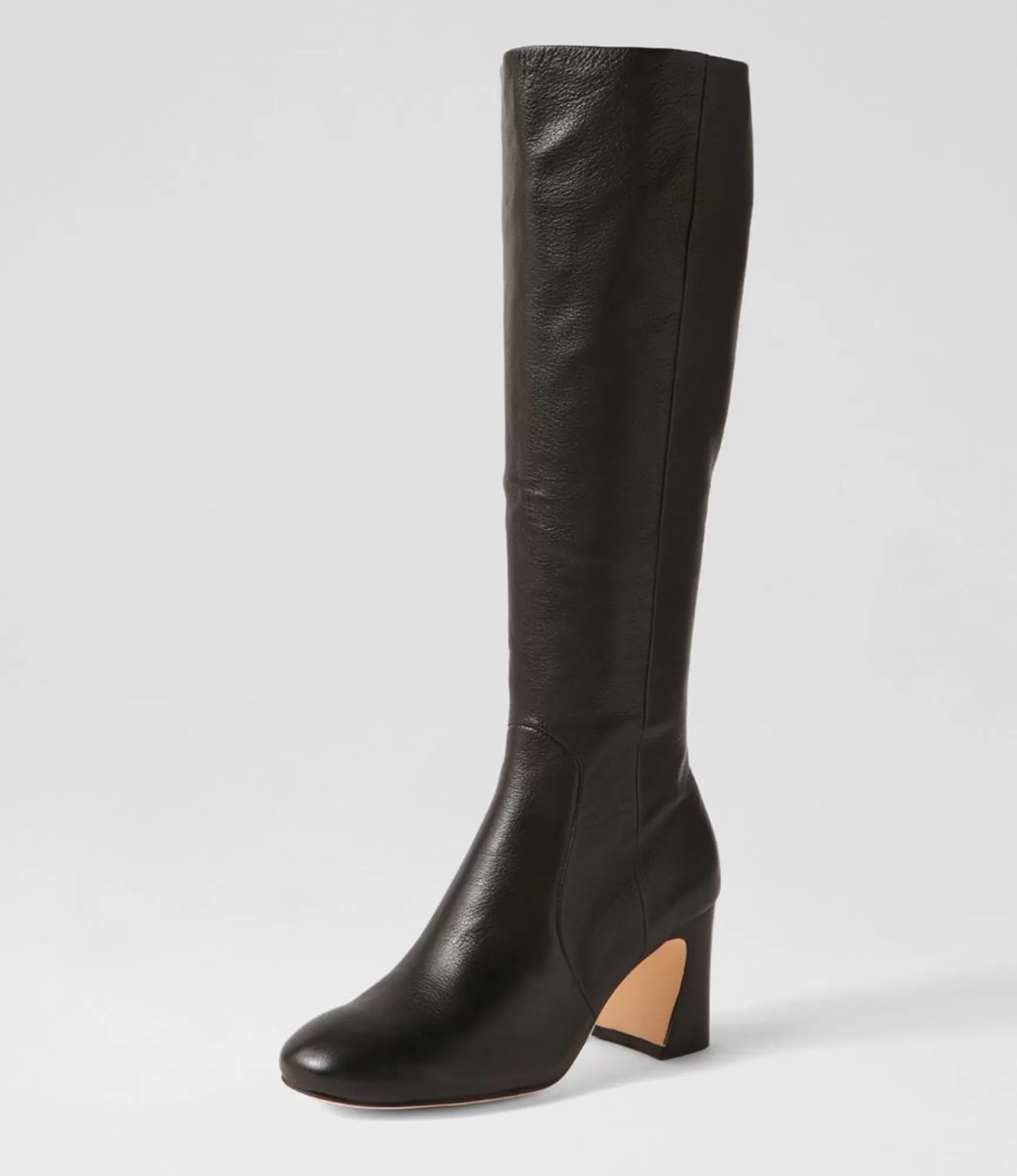 Best Sale Midas Shoes Tolene Black Leather Knee High Boots