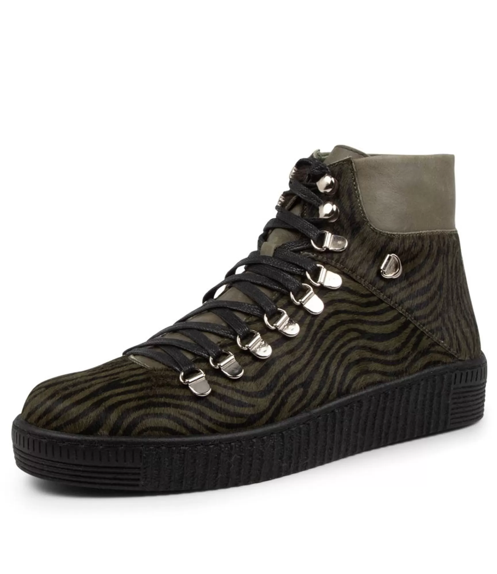 Cheap Midas Shoes Tonlee Khaki Zebra-Army