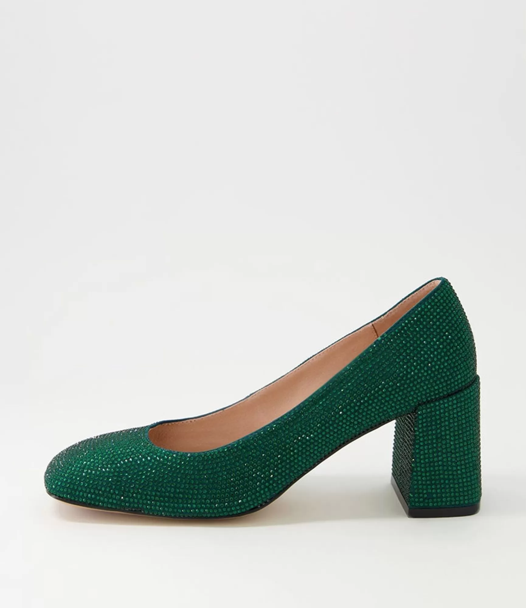 Outlet Midas Shoes Twinkles Emerald Jewels Heels