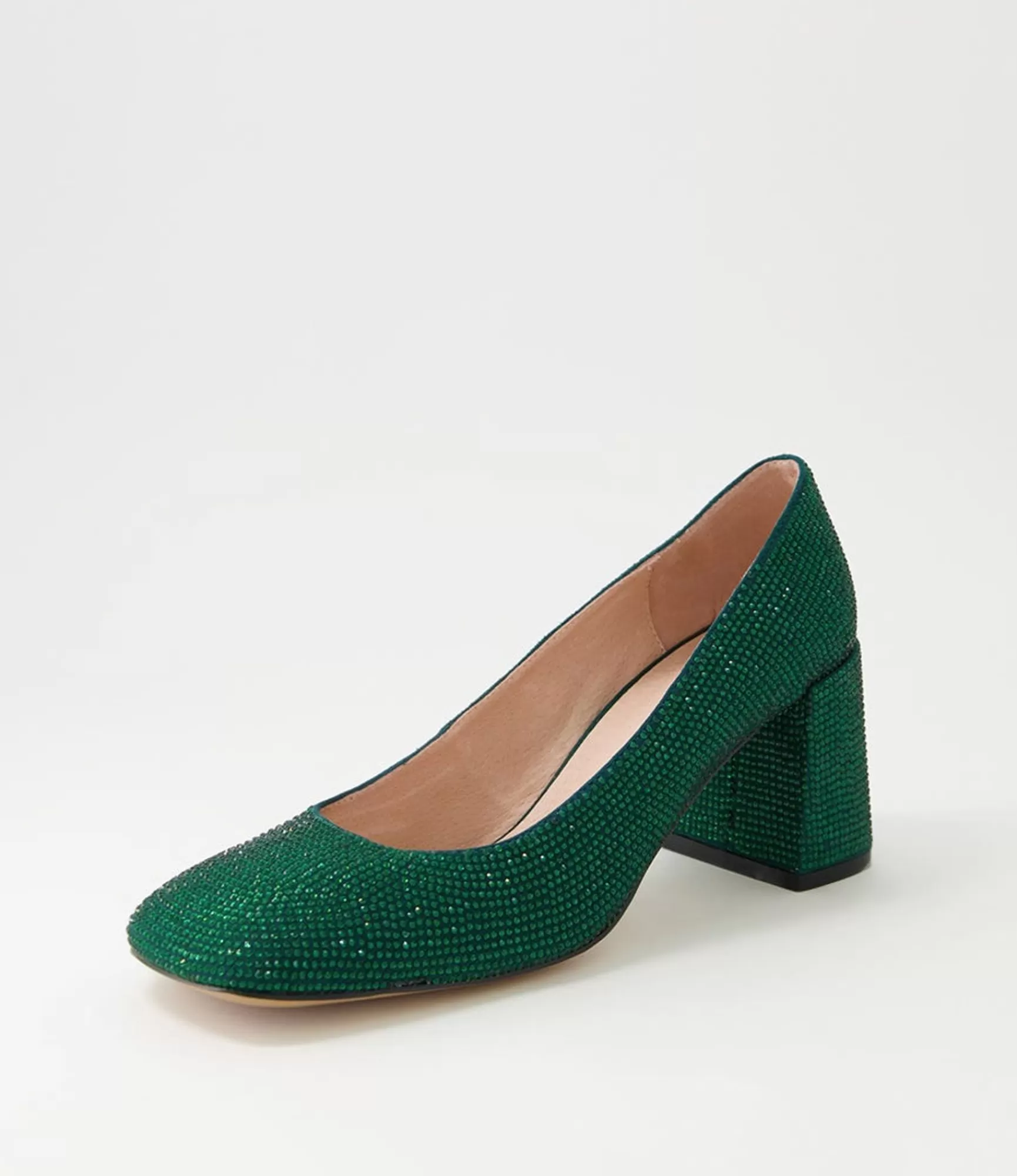 Outlet Midas Shoes Twinkles Emerald Jewels Heels