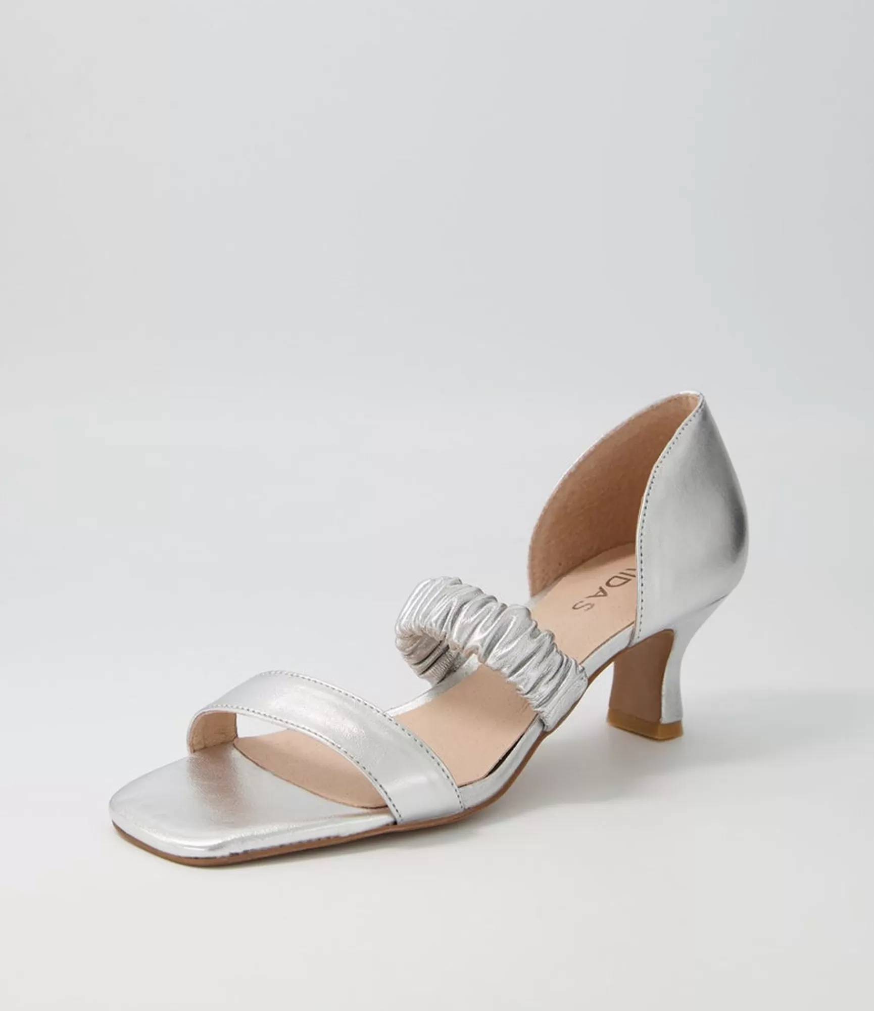 Cheap Midas Shoes Ubet Silver Leather Sandals