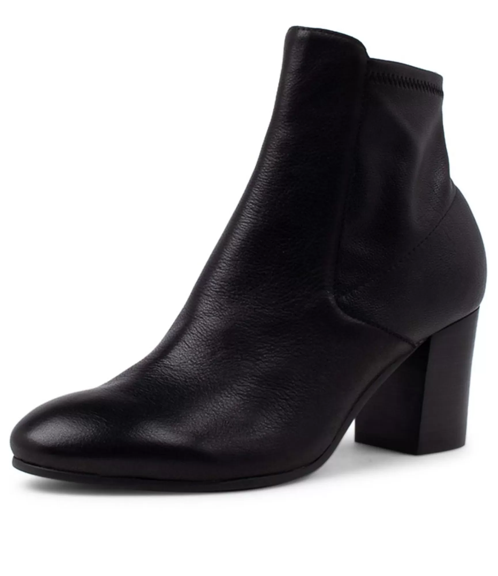 Cheap Midas Shoes Uluv Black Stretch Leather Ankle Boots Bh