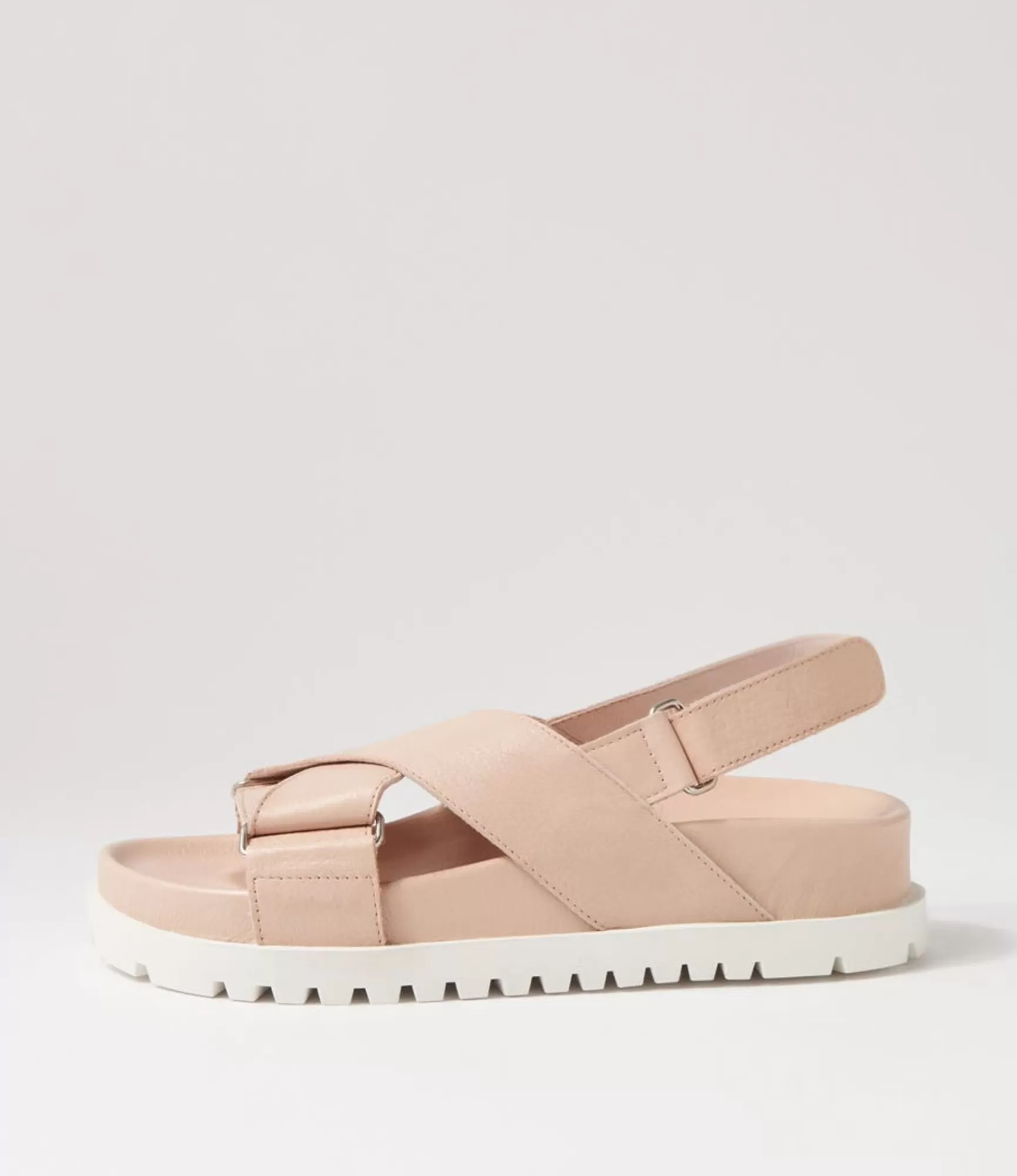 Hot Midas Shoes Umar Nude White Leather Sandals