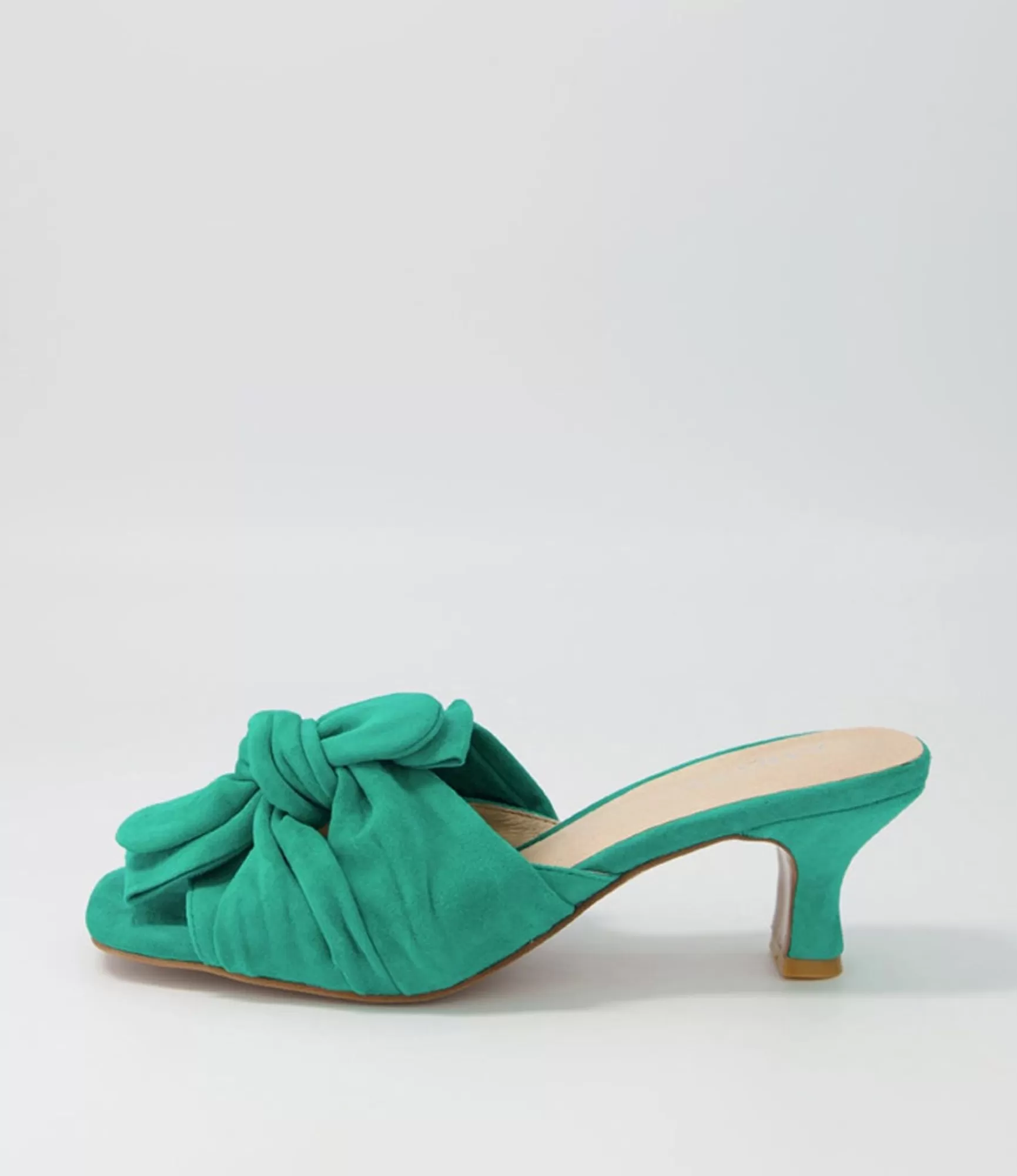 Best Sale Midas Shoes Umay Emerald Suede Slides