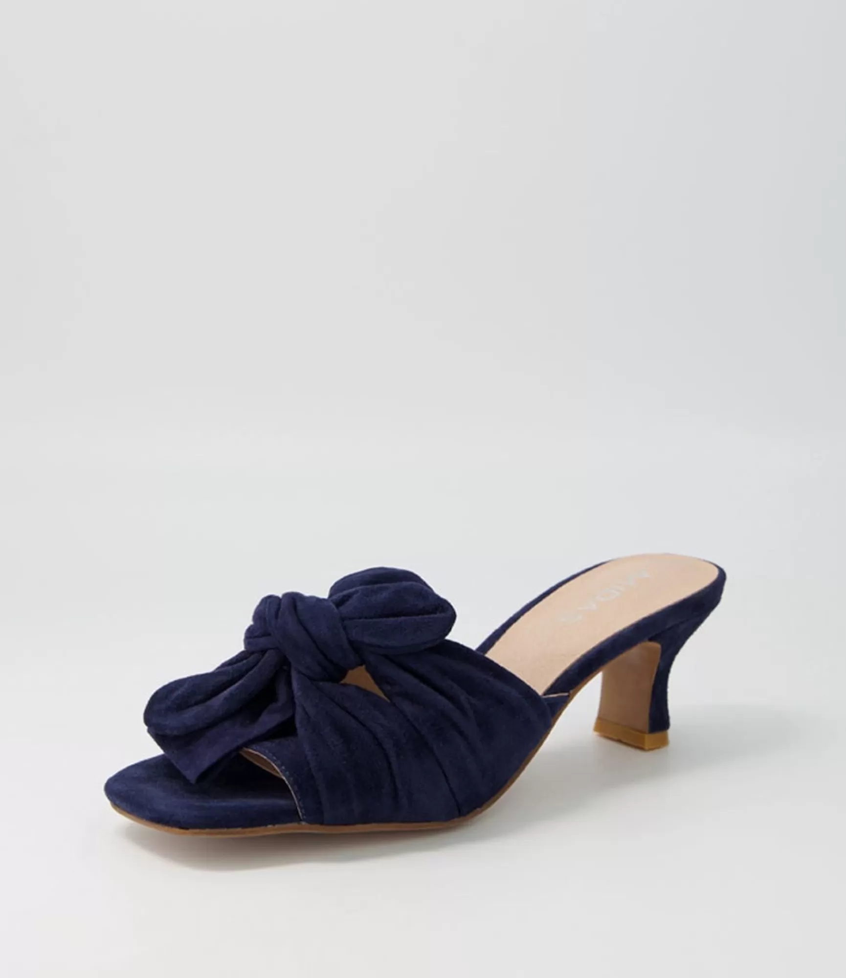 Cheap Midas Shoes Umay Navy Suede Slides