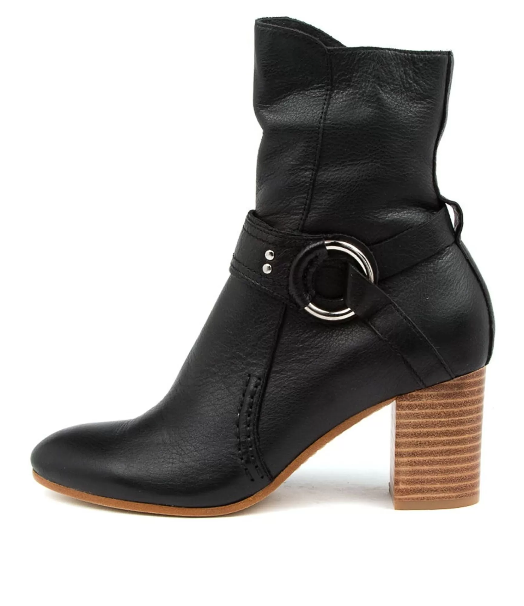 New Midas Shoes Umight Black-Natural Heel