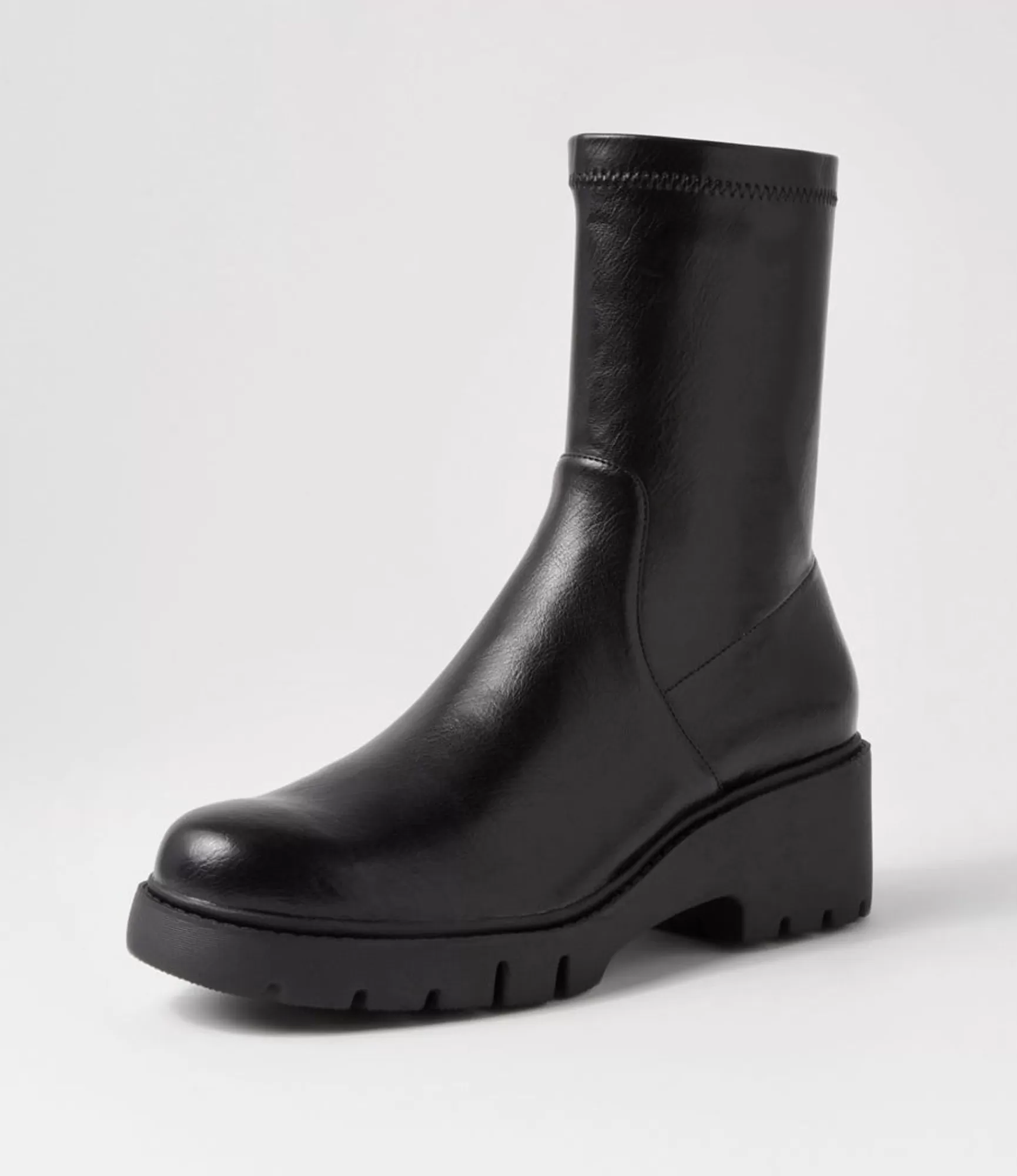 Best Midas Shoes Uner Black Stretch Ankle Boots
