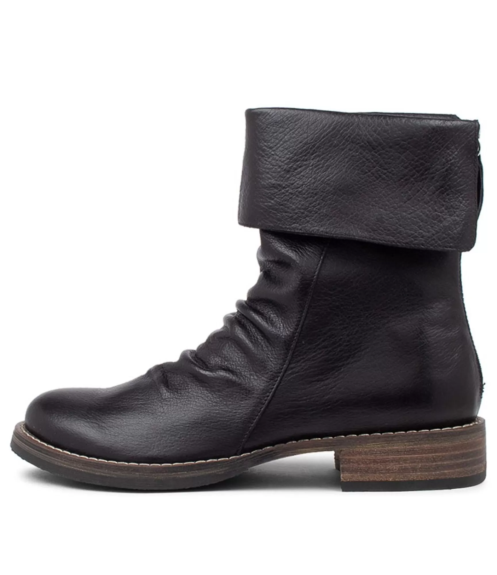 Sale Midas Shoes Unsee Black Leather Ankle Boots