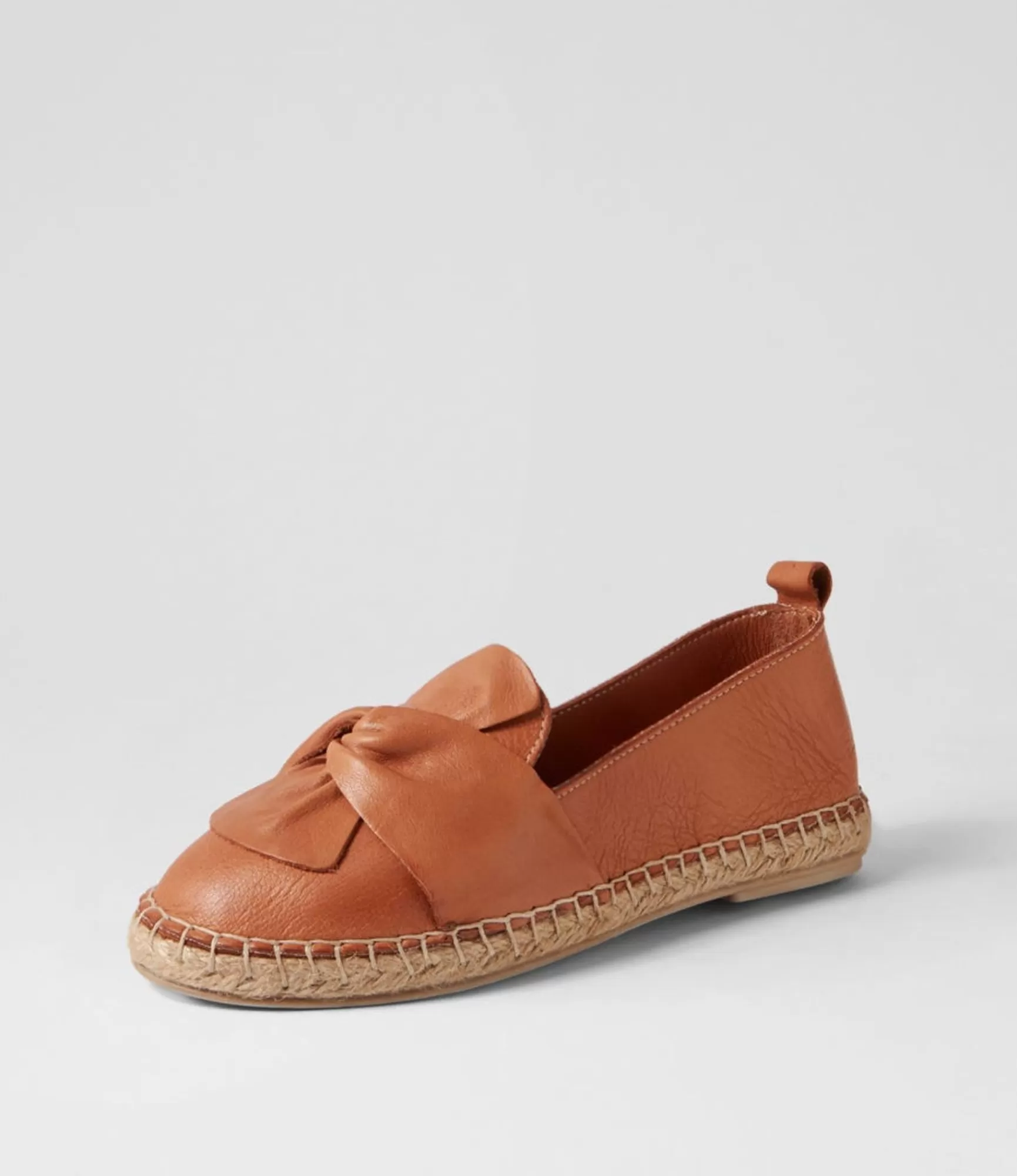 Hot Midas Shoes Uselv Tan Leather Espadrilles