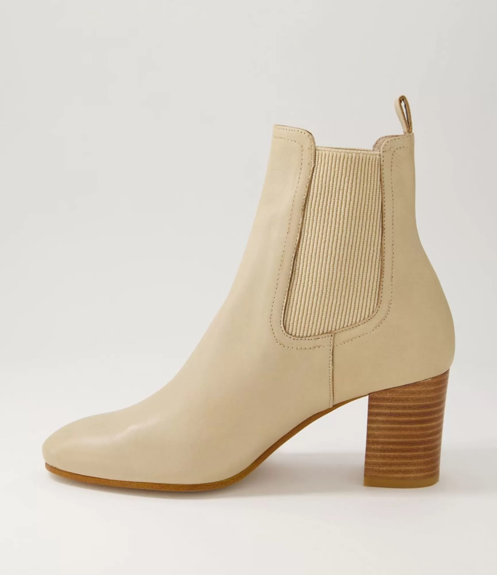 Best Midas Shoes Ussa Camel Leather Elastic Chelsea Boots