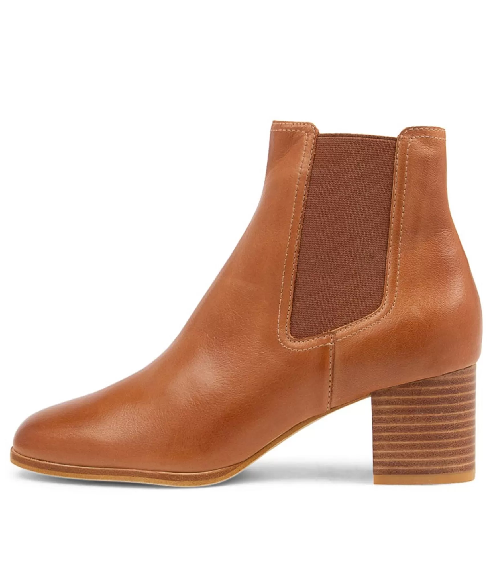 Discount Midas Shoes Veena Tan Leather Chelsea Boots