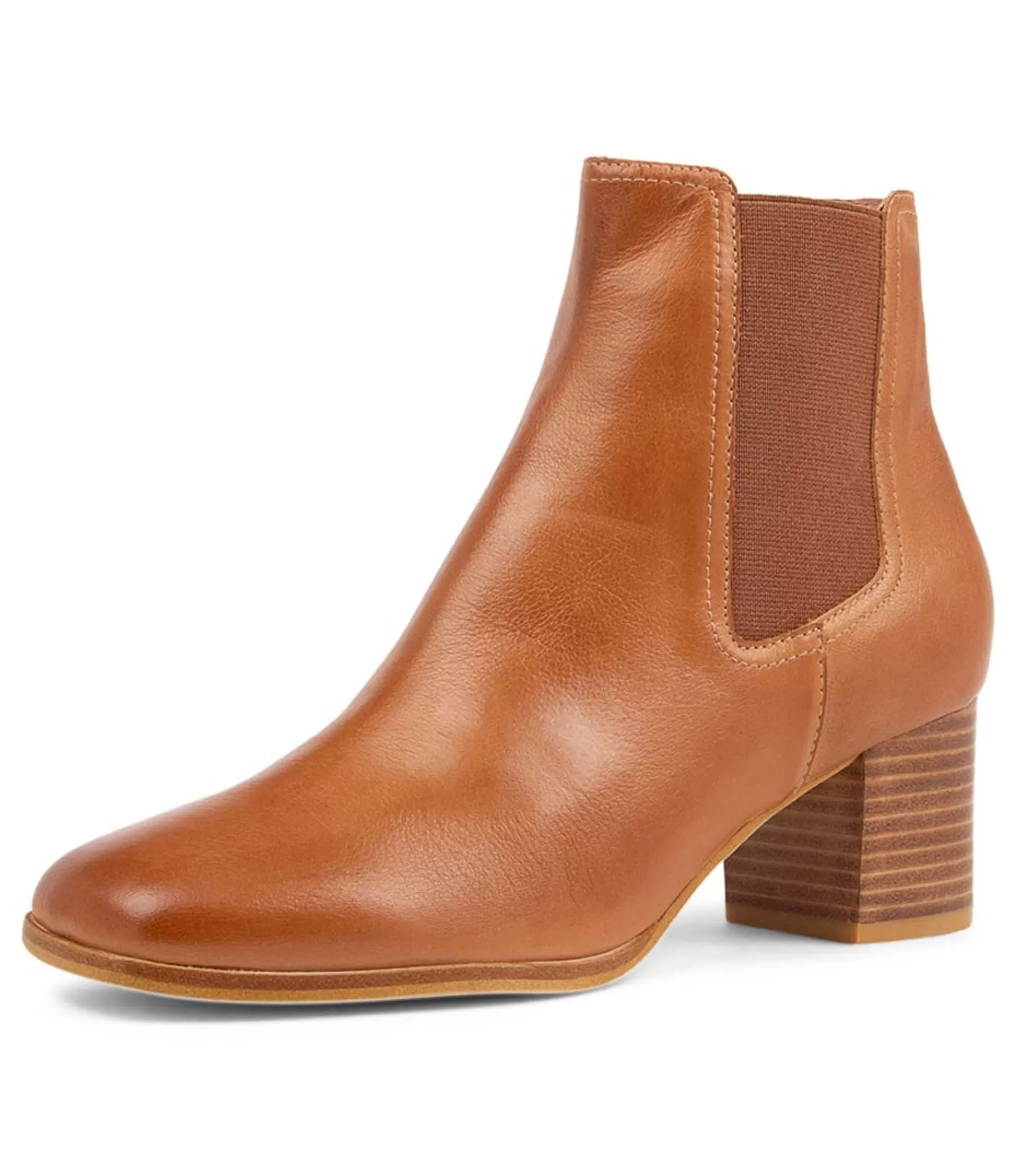 Discount Midas Shoes Veena Tan Leather Chelsea Boots