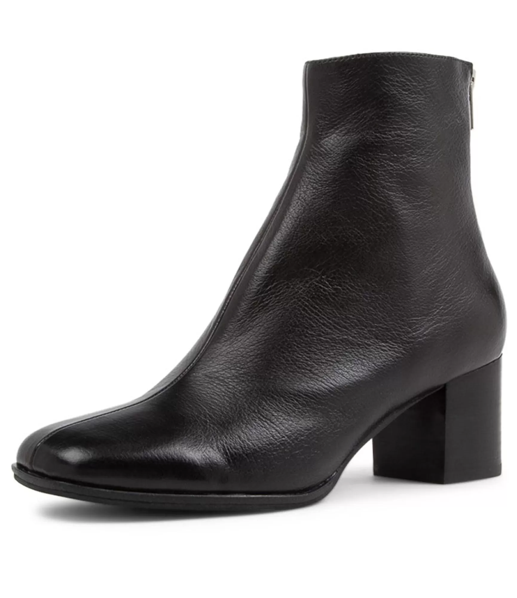 Best Sale Midas Shoes Vilani Black Leather Ankle Boots Bh