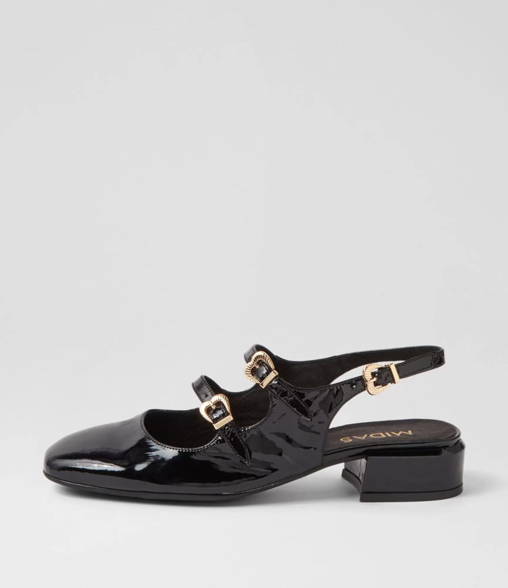 Flash Sale Midas Shoes Virazzo Black Patent Leather Heels
