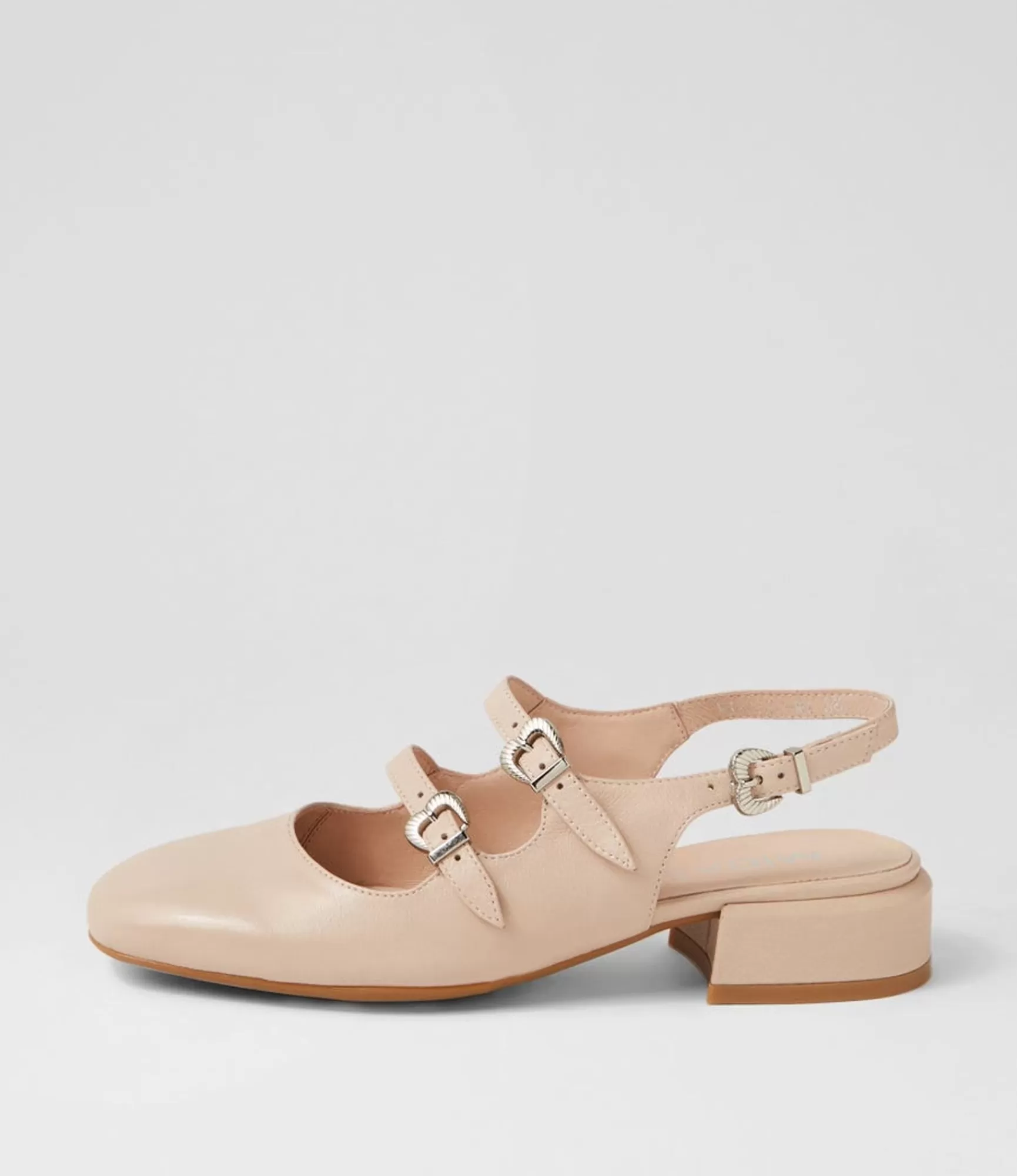 Hot Midas Shoes Virazzo Nude Leather Heels