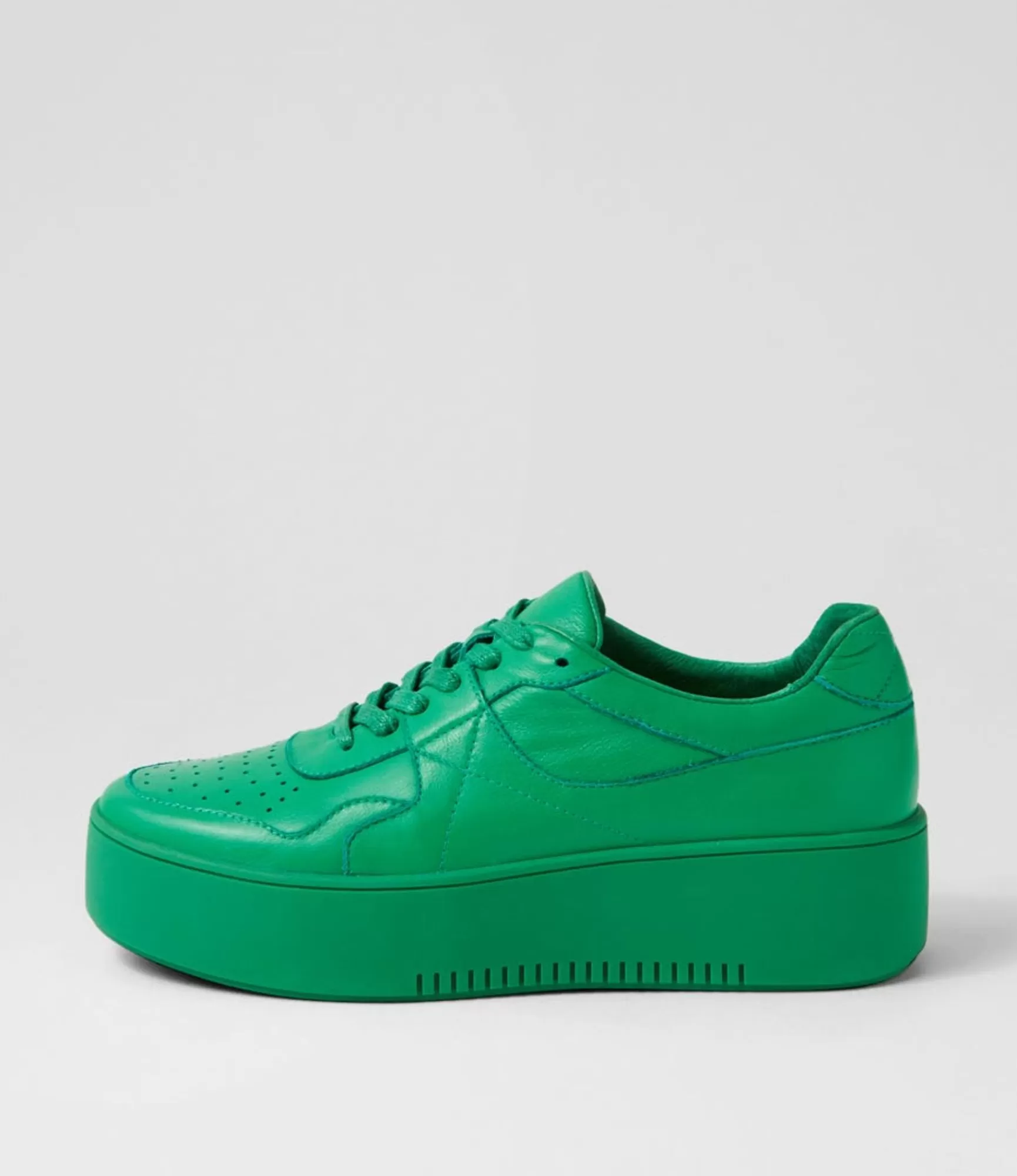 Fashion Midas Shoes Wabel Bright Emerald Leather Sneakers