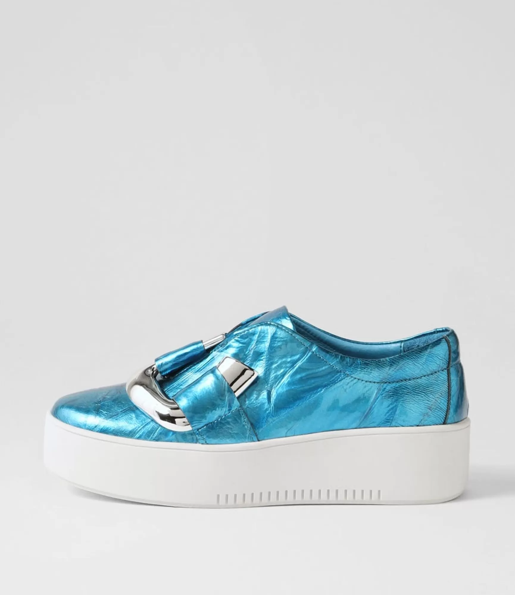 Online Midas Shoes Wayde Blue White Crush Leather Sneakers