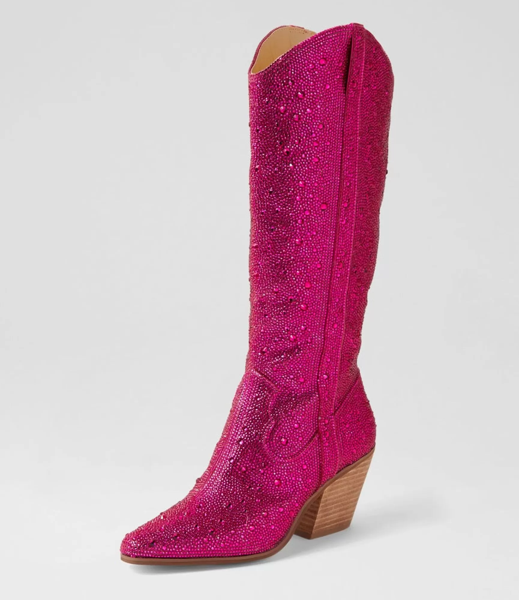 Cheap Midas Shoes Westin Fuchsia Jewel Fabric Knee High Boots