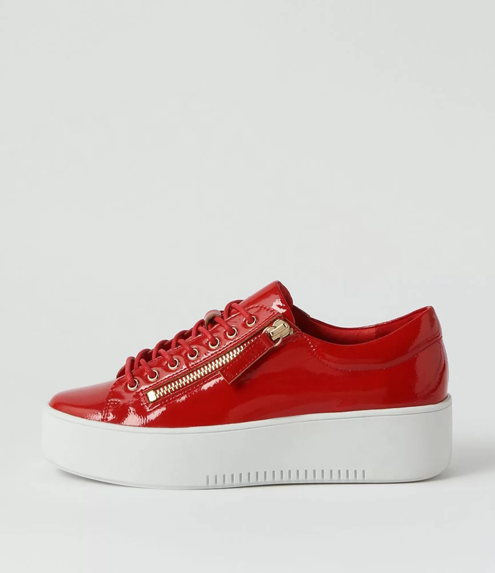 Flash Sale Midas Shoes Wether Red White Patent Leather Sneakers