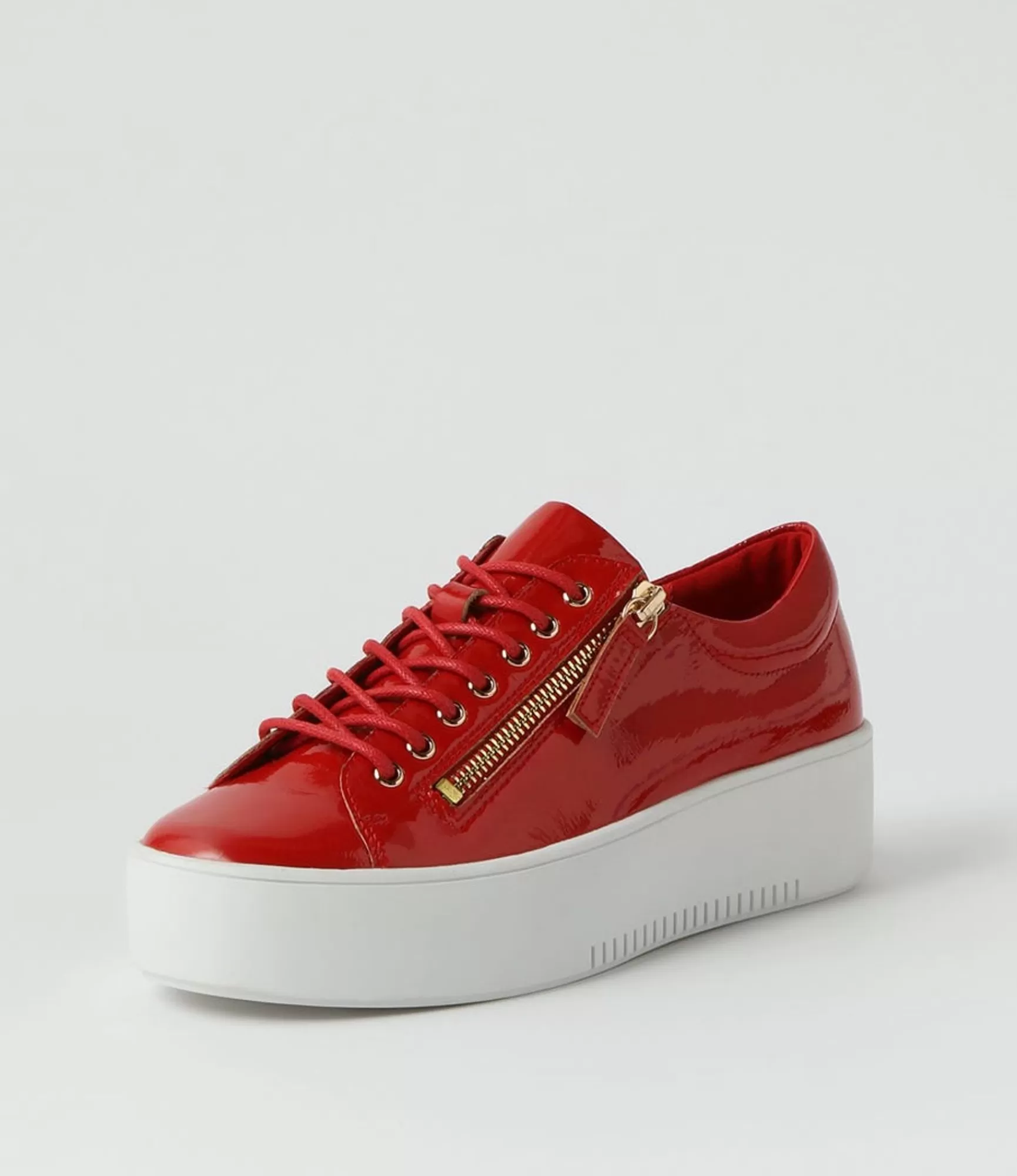 Flash Sale Midas Shoes Wether Red White Patent Leather Sneakers
