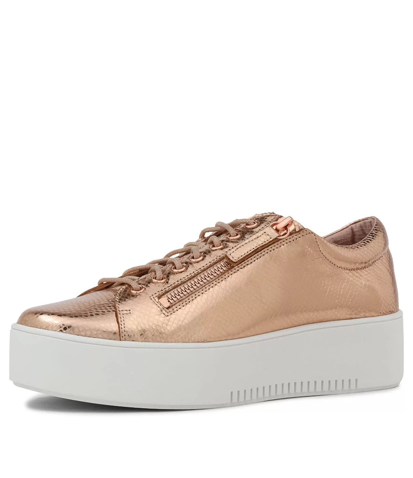 Hot Midas Shoes Wether Rose Gold White Sole Lizard Sneakers