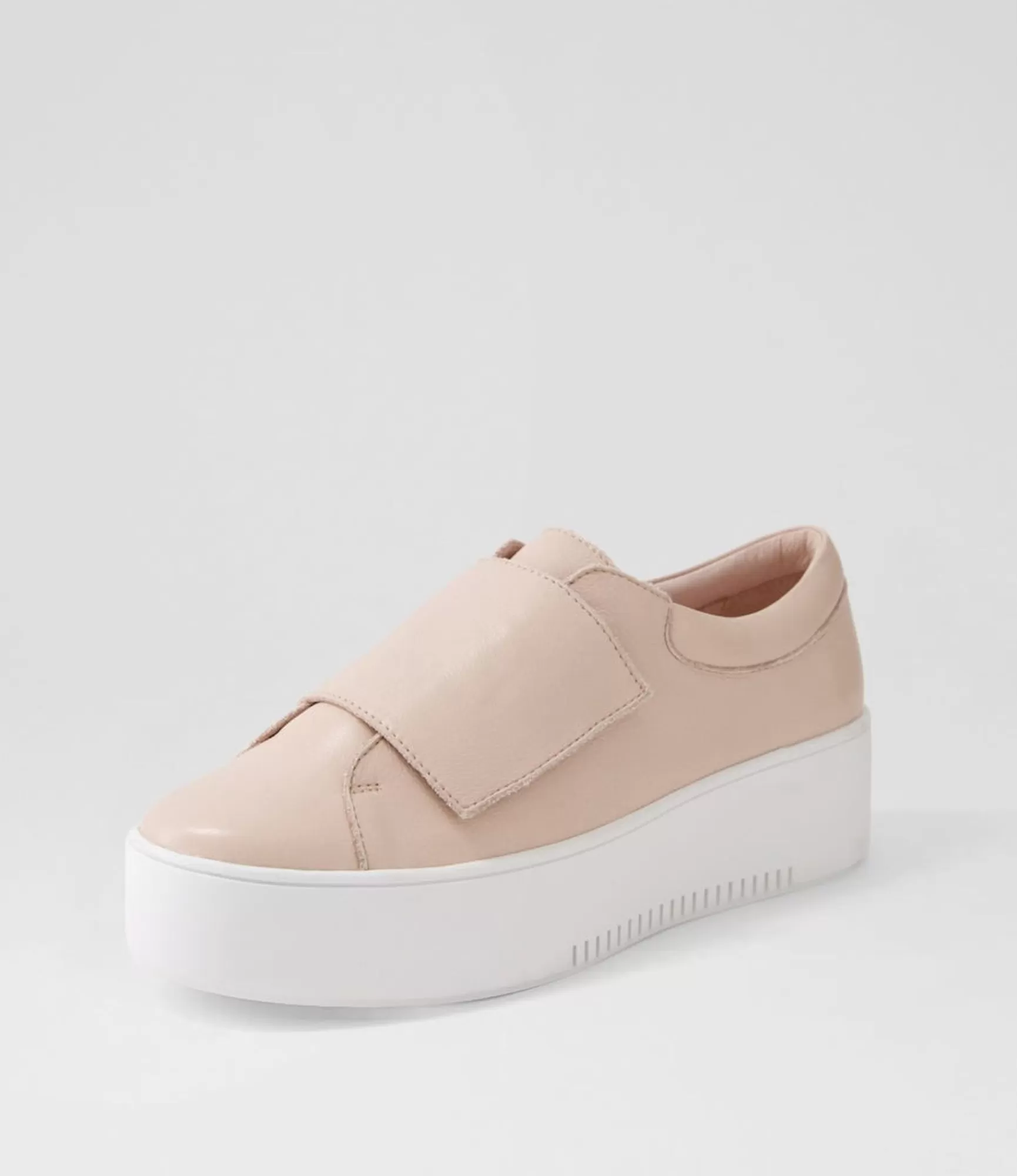 Shop Midas Shoes Whispa Rose White Leather Sneakers