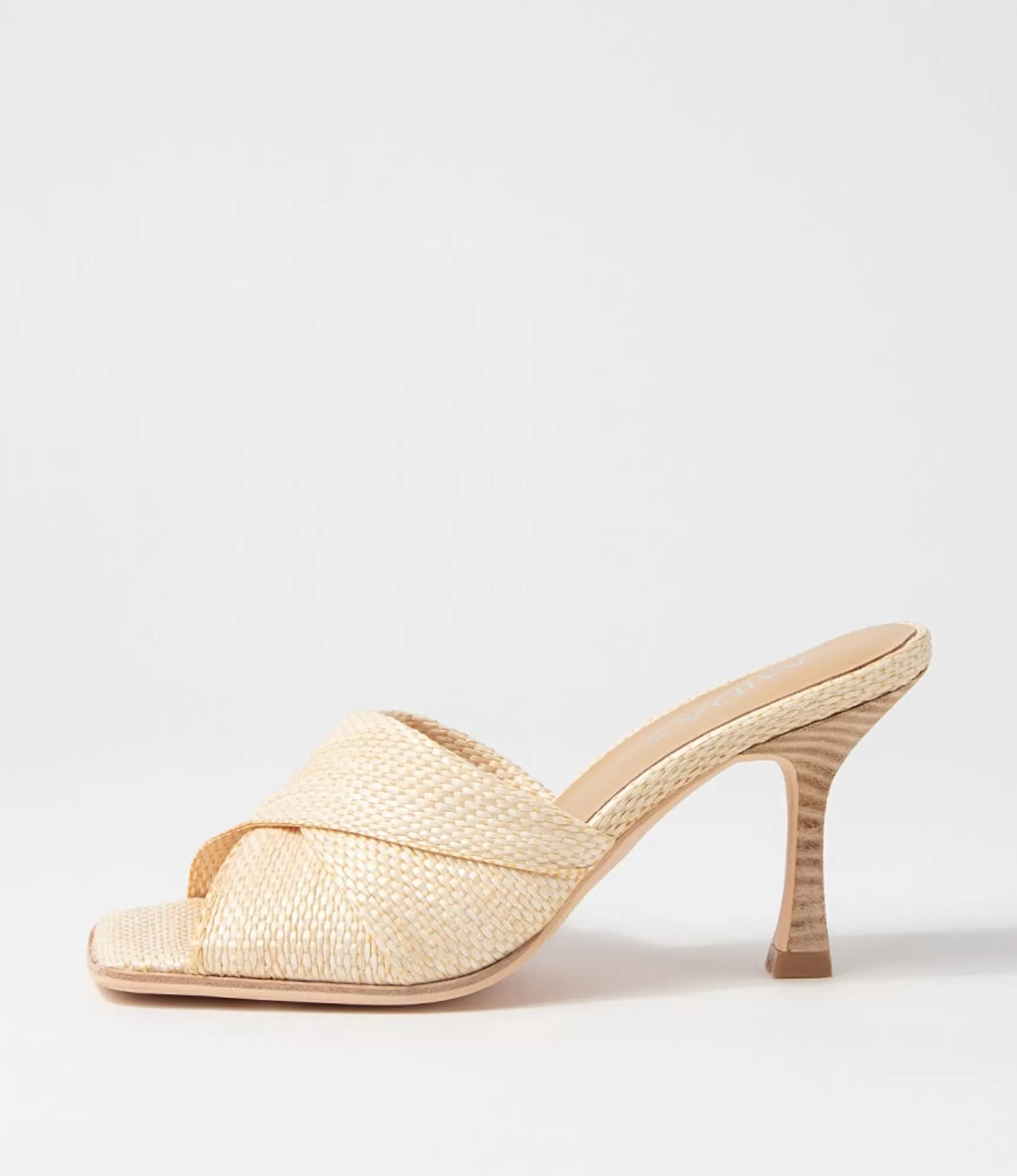 Clearance Midas Shoes Wikki Natural Woven Slides