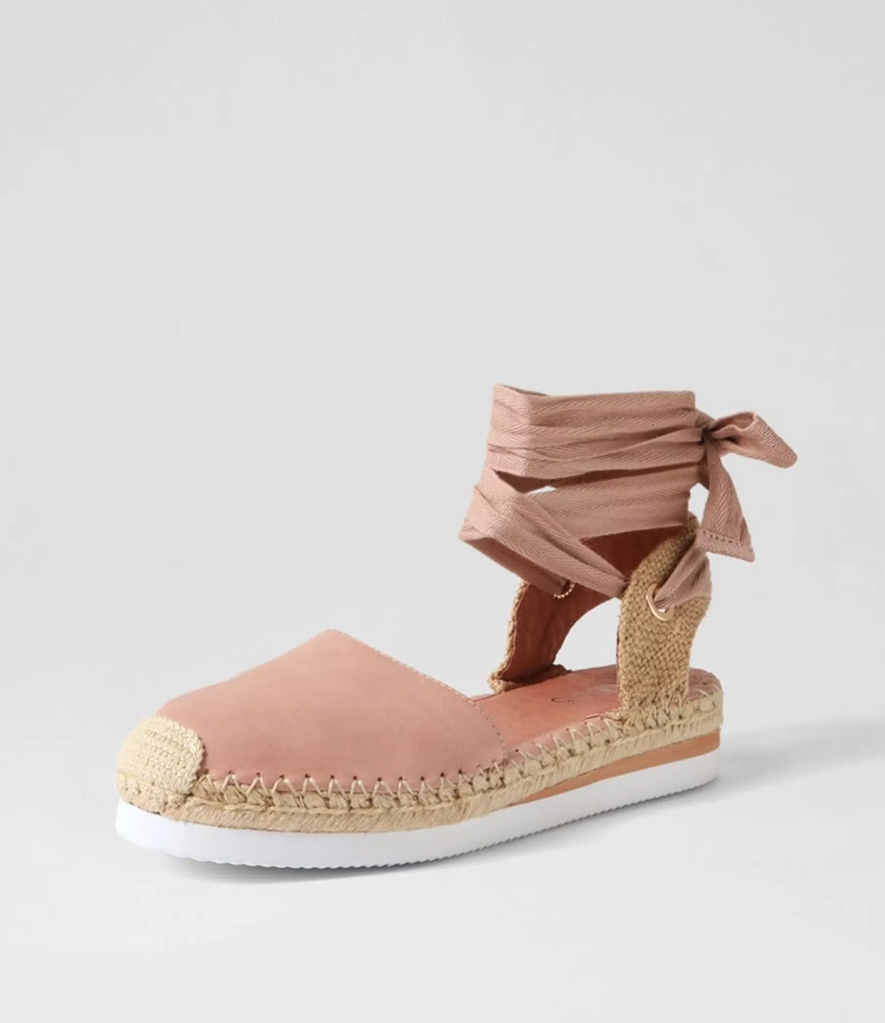 Discount Midas Shoes Willa Cafe Leather Espadrilles