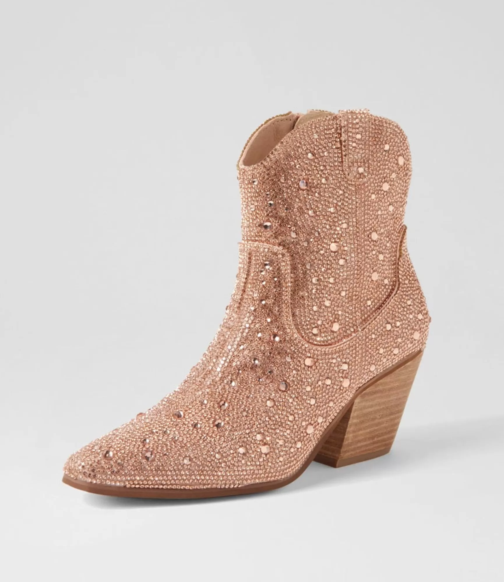 Shop Midas Shoes Willis Rose Jewel Fabric Ankle Boots
